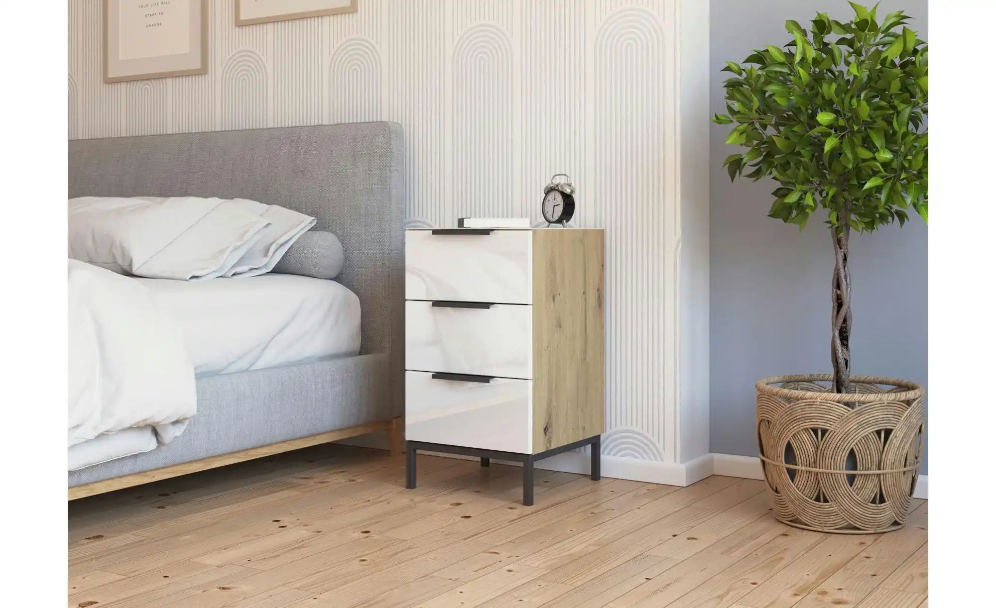 Nachttisch  Frome ¦ holzfarben ¦ Maße (cm): B: 40 H: 72 Tische > Nachttisch günstig online kaufen