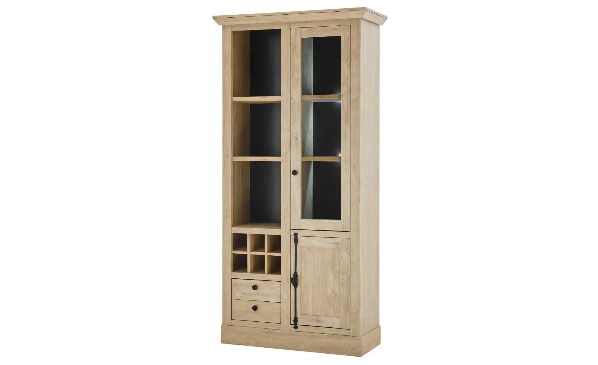 Vitrine  Fehmarny  holzfarben  Maße (cm): B: 105 H: 214 T: 45.0 | 04054574219395