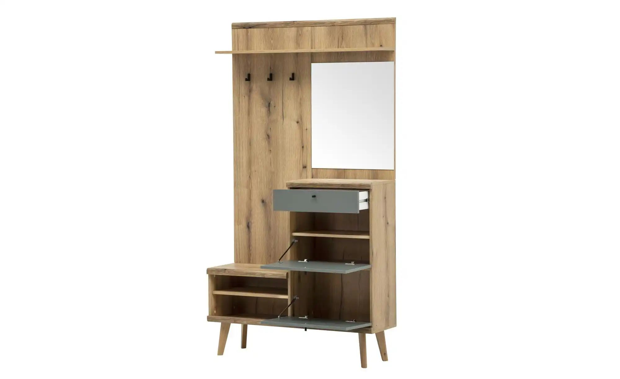 Garderobe ¦ holzfarben ¦ Maße (cm): B: 110 H: 200 Garderoben & Kleiderstang günstig online kaufen