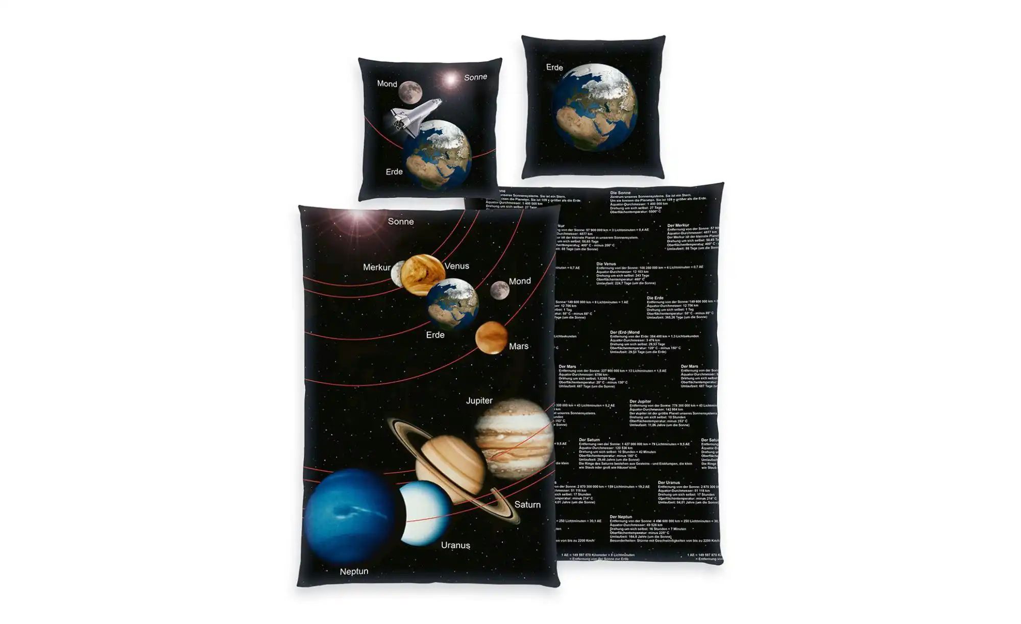 Herding Young Collection Jugendbettwäsche Sonnensystem, 135x200 günstig online kaufen