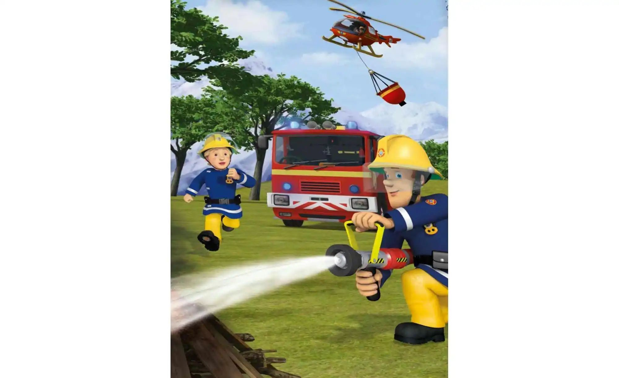 Bettwäsche-Set Feuerwehr Sam ¦ mehrfarbig ¦ Maße (cm): B: 135 H: 1 Bettware günstig online kaufen