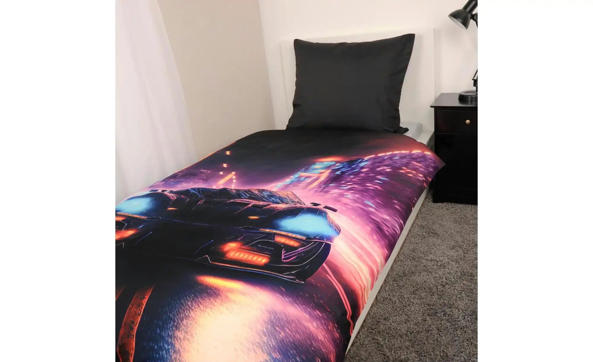 Thumbnail - Bettwäsche-Set Neon Car ¦ mehrfarbig ¦ Maße (cm): B: 135 H: 1 Bettwaren > Bettwäsche > Bettwäsche ganzjährig - Höffner