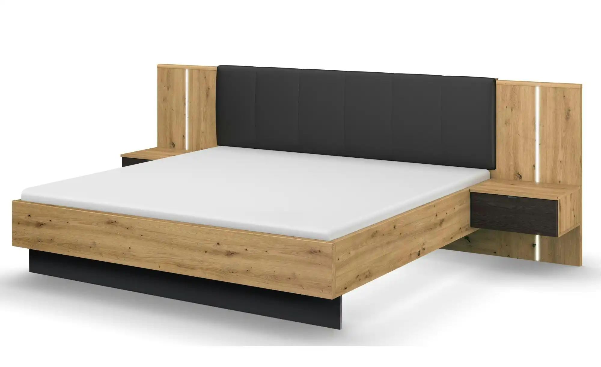 Bettanlage   ¦ holzfarben ¦ Maße (cm): B: 279 H: 100 Betten > Doppelbetten günstig online kaufen