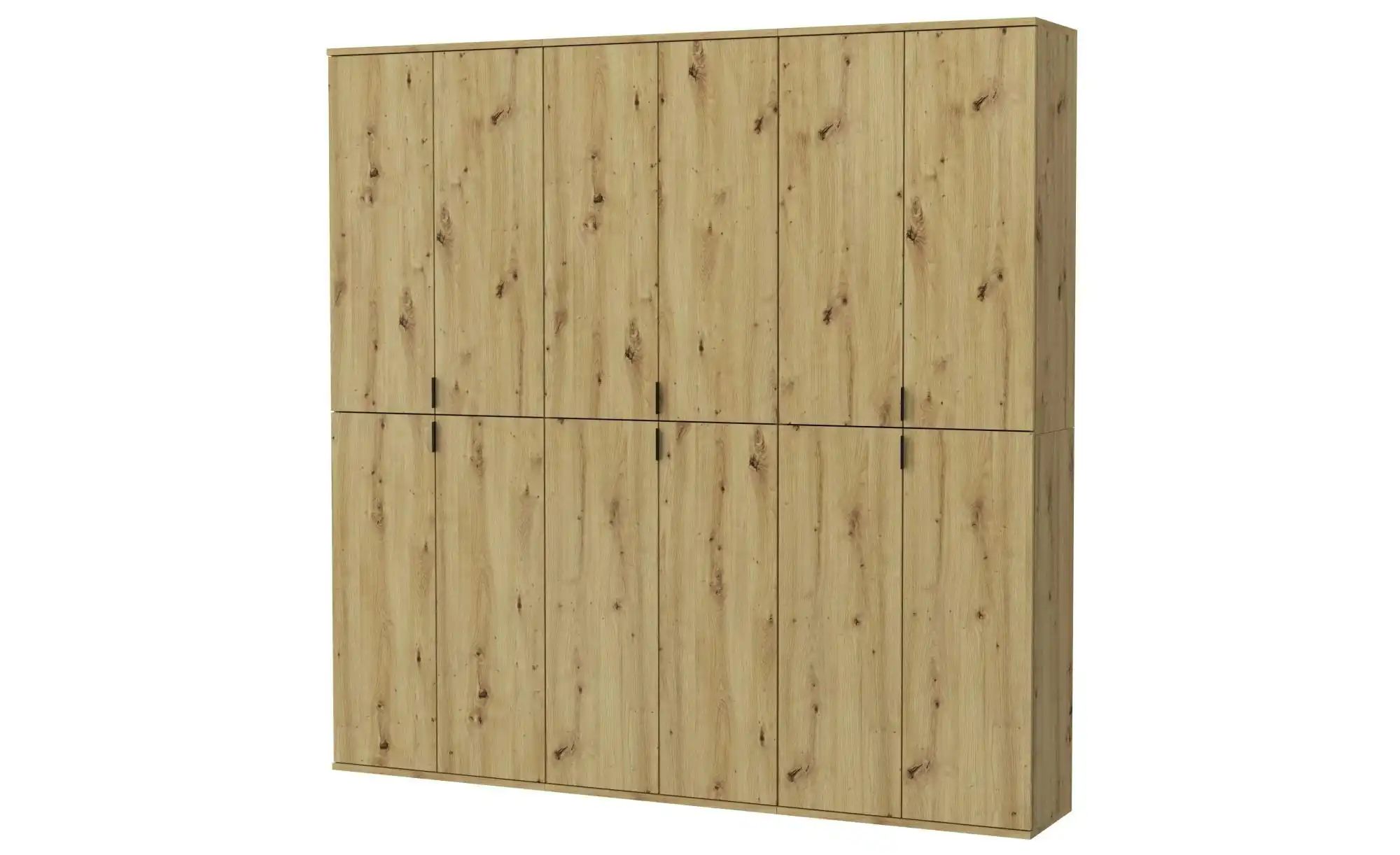 Mehrzweckschrank-Set ¦ holzfarben ¦ Maße (cm): B: 183 H: 193 Schränke > Die günstig online kaufen