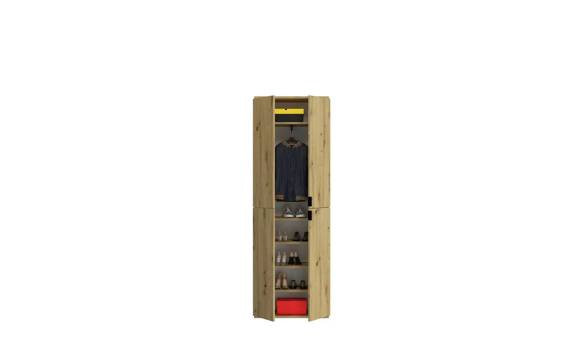 Garderoben-Set  Projekt X ¦ holzfarben ¦ Maße (cm): B: 212 H: 193 T: 34.0 G günstig online kaufen