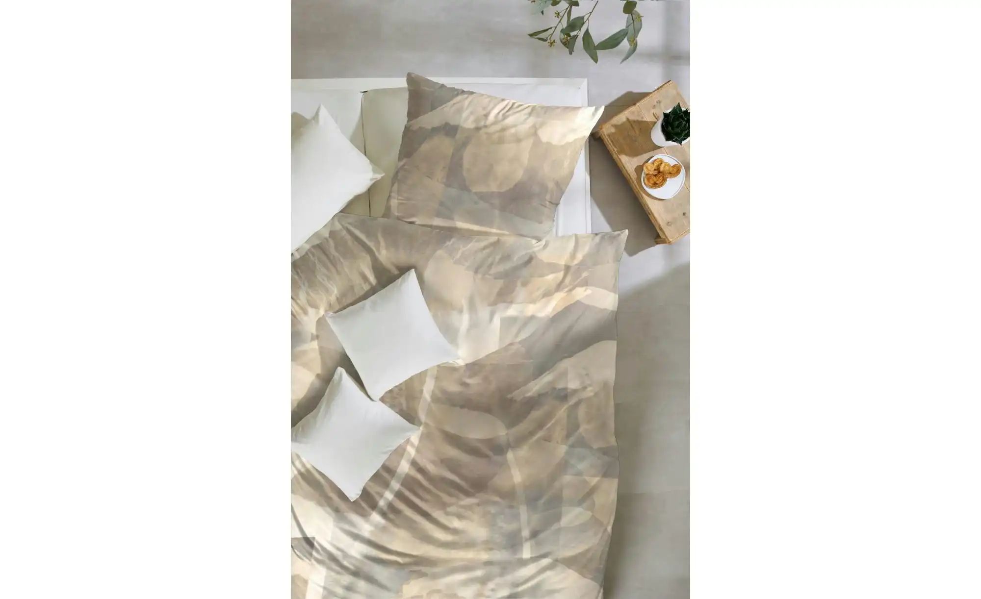 Mako-Satin Bettwäsche-Set   ¦ braun ¦ Maße (cm): B: 155 H: 1 Bettwaren > Be günstig online kaufen