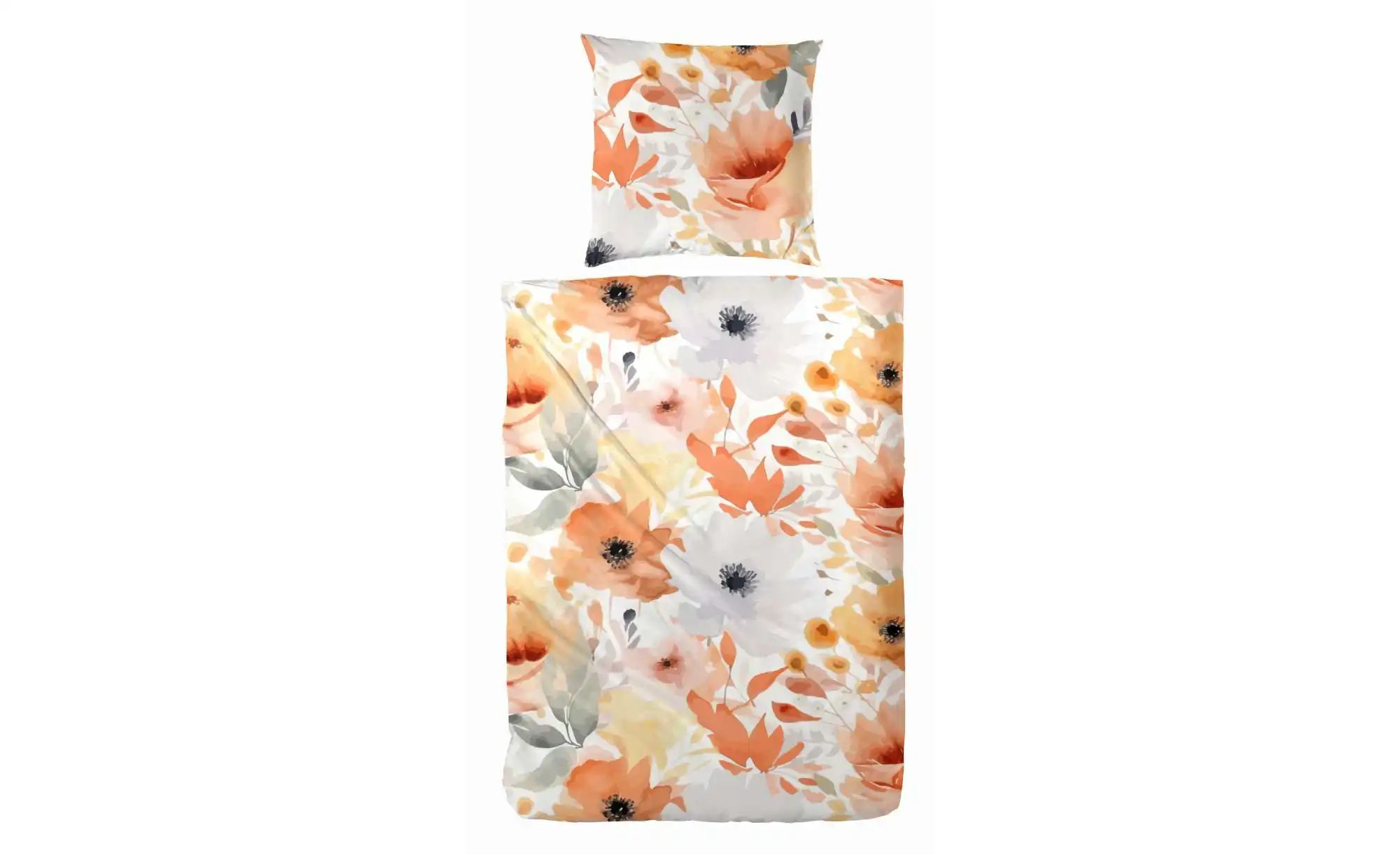 Biber Bettwäsche-Set   ¦ gelb ¦ Maße (cm): B: 135 H: 1 Bettwaren > Bettwäsc günstig online kaufen