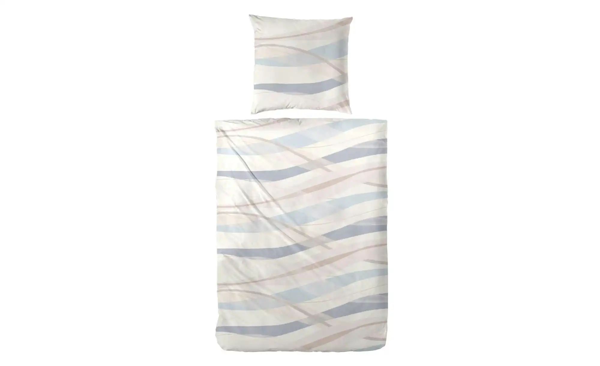 Biber Bettwäsche-Set   ¦ blau ¦ Maße (cm): B: 135 H: 1 Bettwaren > Bettwäsc günstig online kaufen