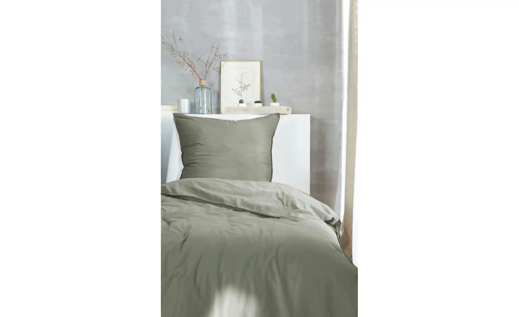 Thumbnail - Flanell Bettwäsche-Set ¦ grün ¦ Maße (cm): B: 135 H: 1 Bettwaren > Bettwäsche > Bettwäsche ganzjährig - Höffner