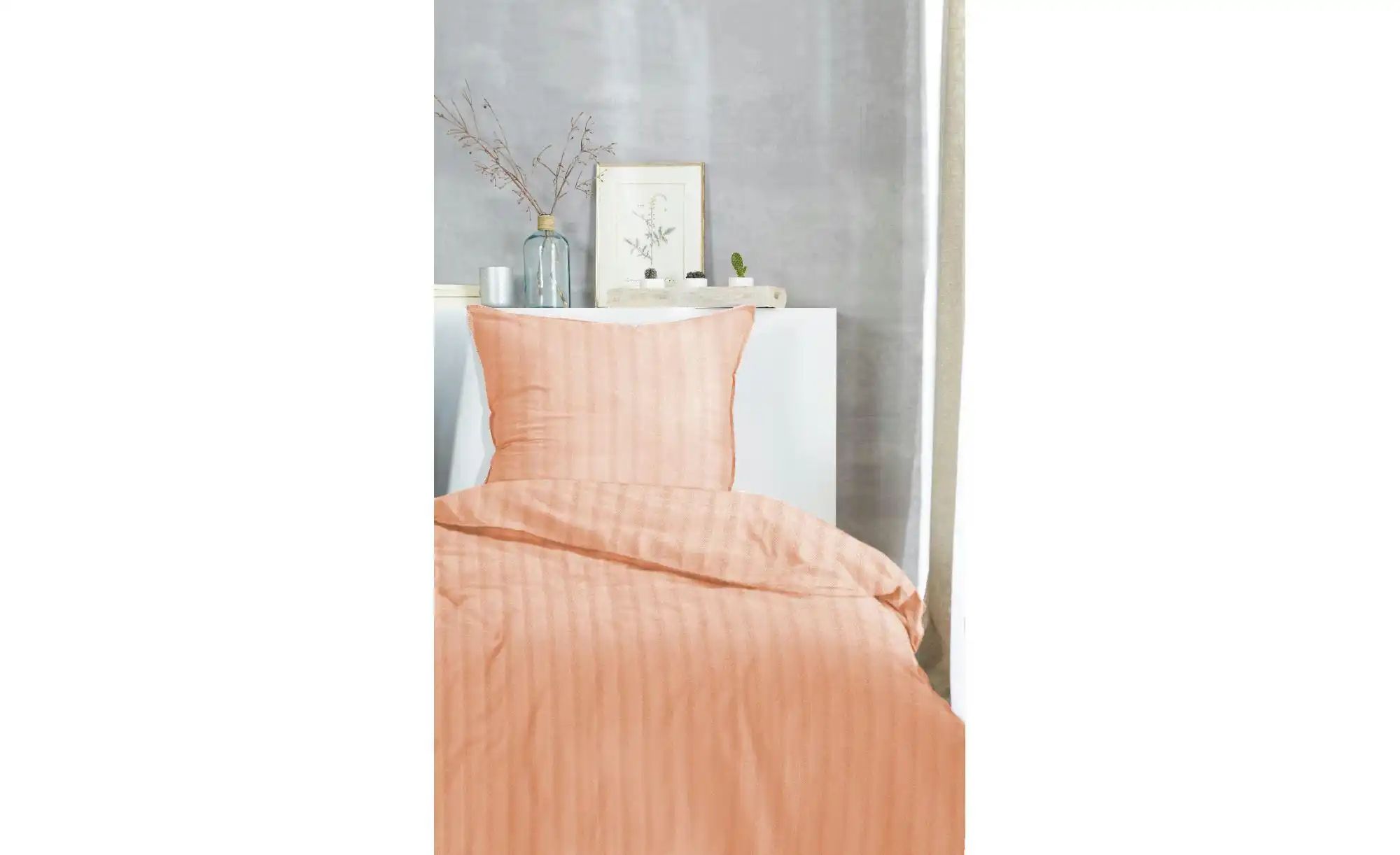 Renforcé Bettwäsche-Set   ¦ orange ¦ Maße (cm): B: 155 H: 1 Bettwaren > Bet günstig online kaufen