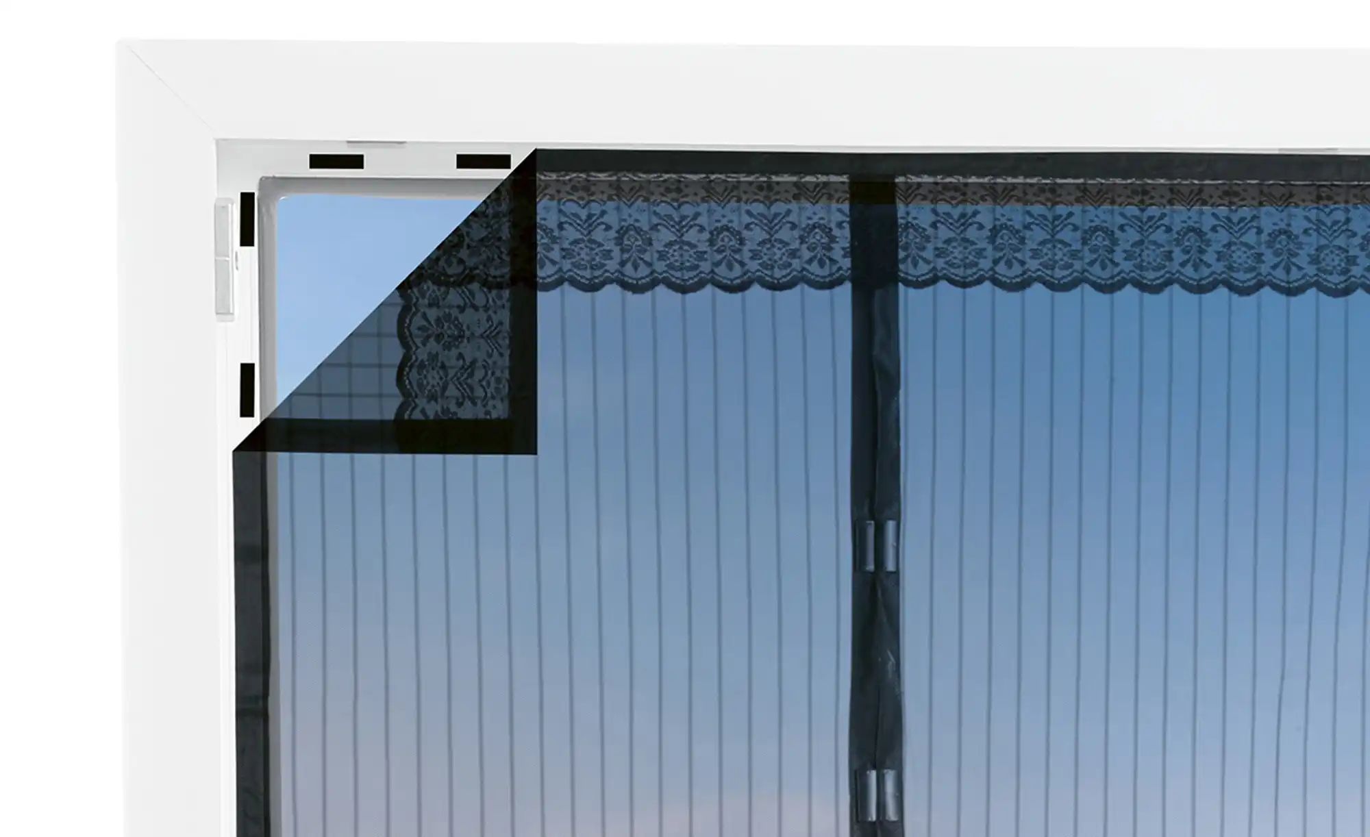 Thumbnail - EasyMaxx Moskitonetz  03238 ¦ schwarz ¦ Kunststoff ¦ Maße (cm): B: 90 H: 210 Aktuelles - Höffner