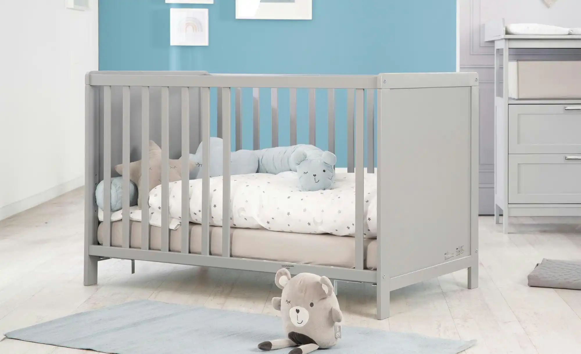 Roba Beistellbett-Set   Hamburg ¦ grau ¦ Maße (cm): B: 66 H: 76 Baby > Baby günstig online kaufen