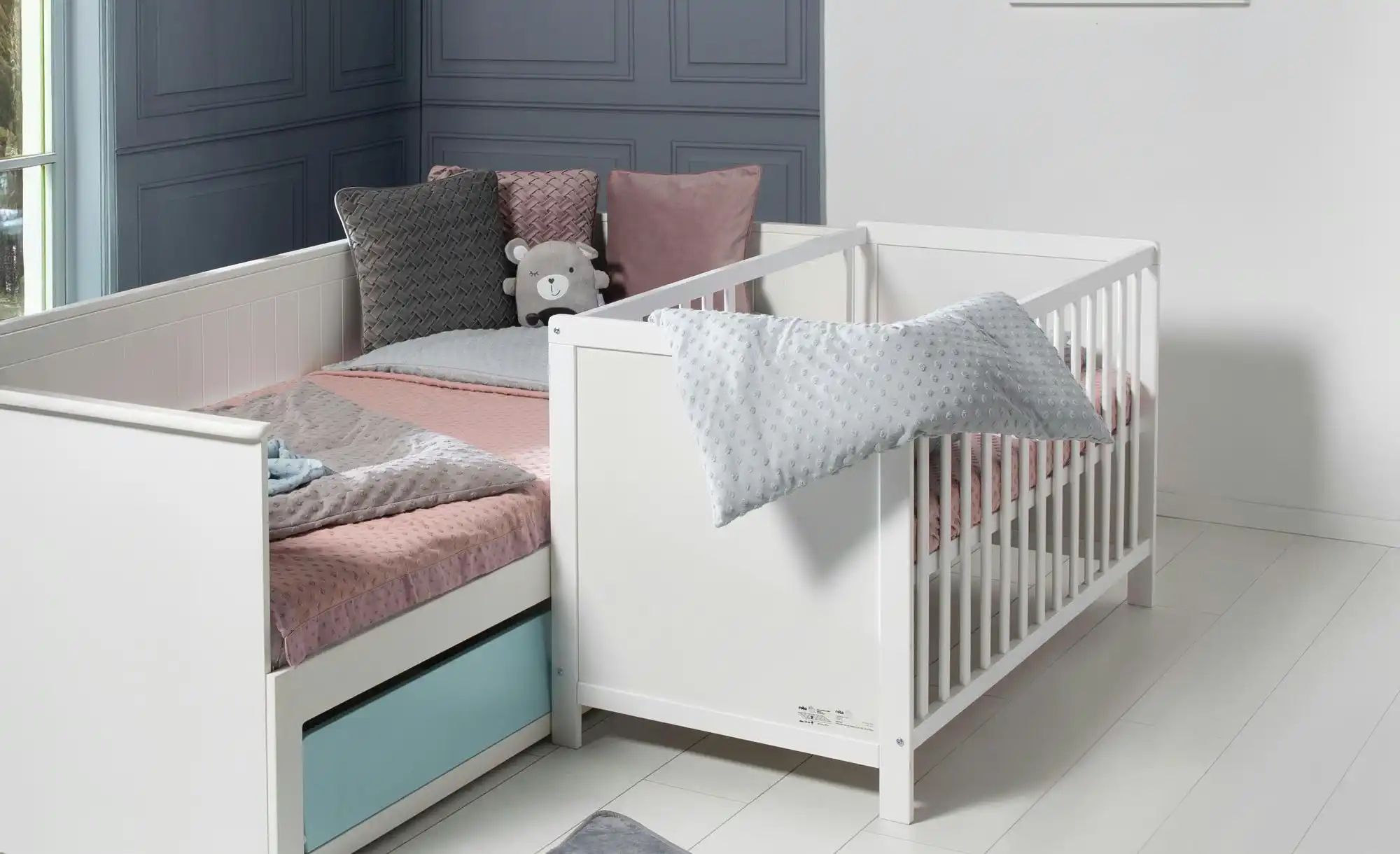Roba Beistellbett-Set   Hamburg ¦ weiß ¦ Maße (cm): B: 66 H: 76 Baby > Baby günstig online kaufen