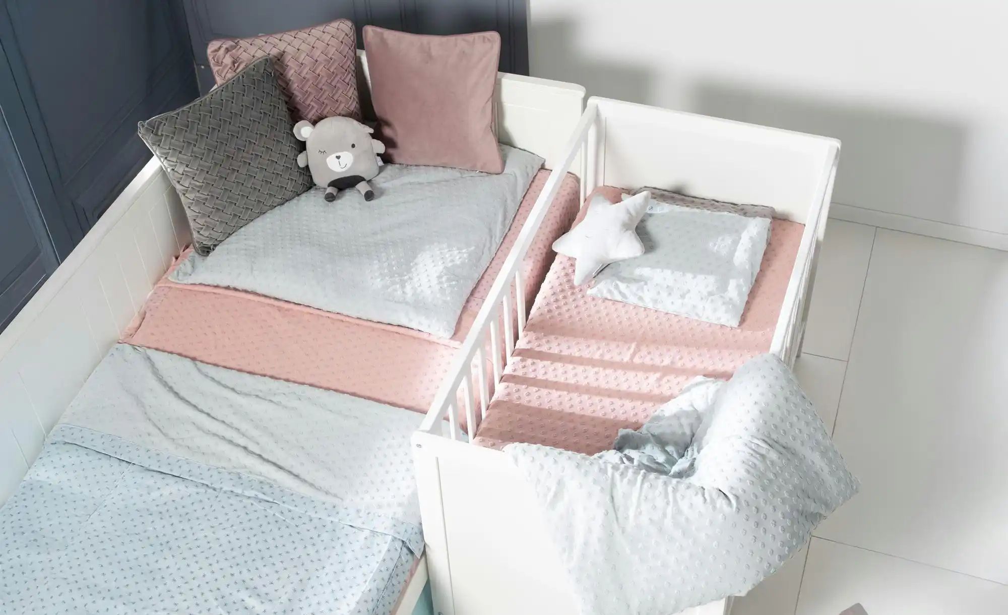 Thumbnail - Roba Beistellbett-Set  Hamburg ¦ weiß ¦ Maße (cm): B: 66 H: 76 Baby > Babymöbel > Beistellbetten - Höffner