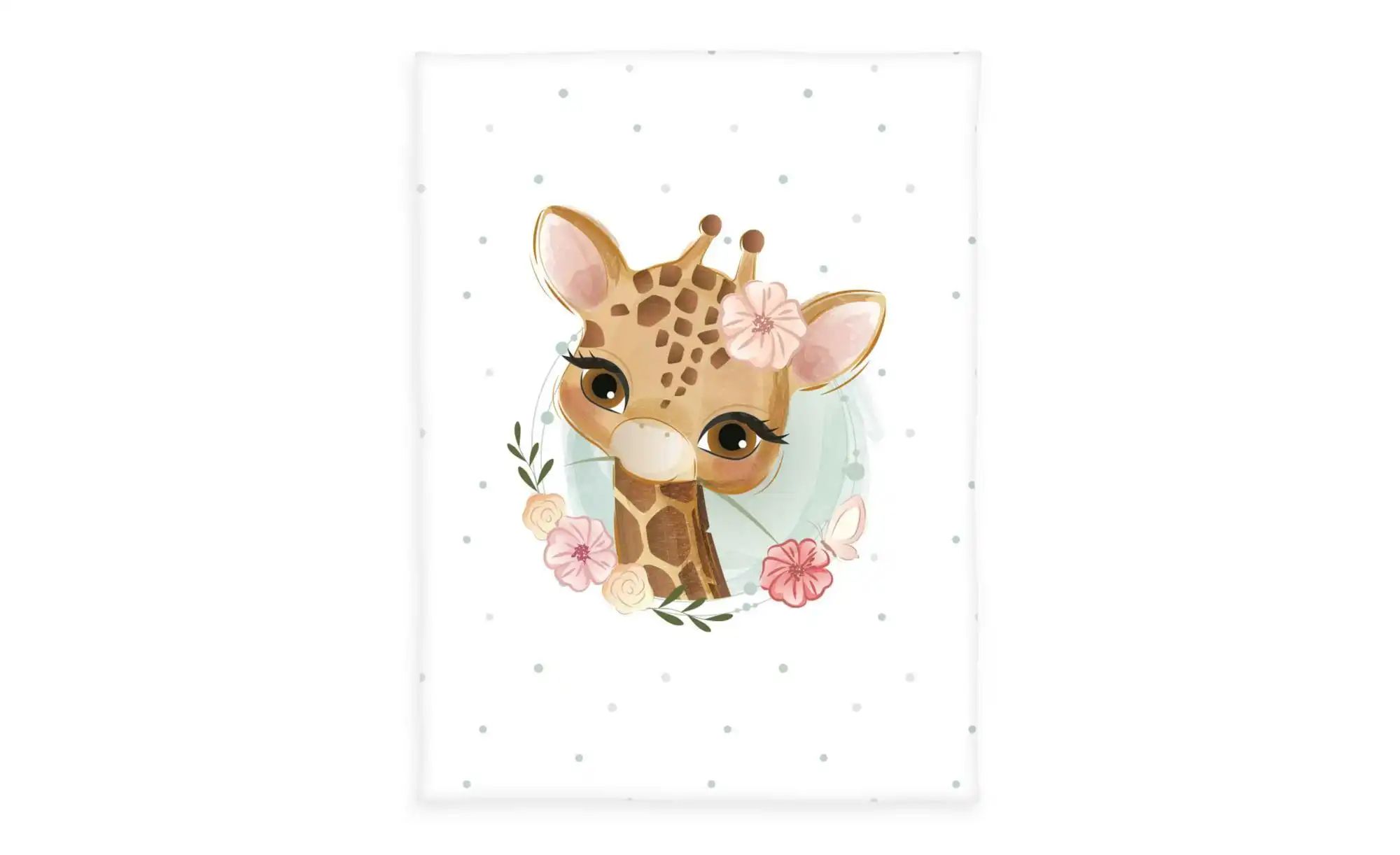 Herding Kuscheldecke  Giraffe ¦ mehrfarbig ¦ Synthetik ¦ Maße (cm): B: 75 H günstig online kaufen