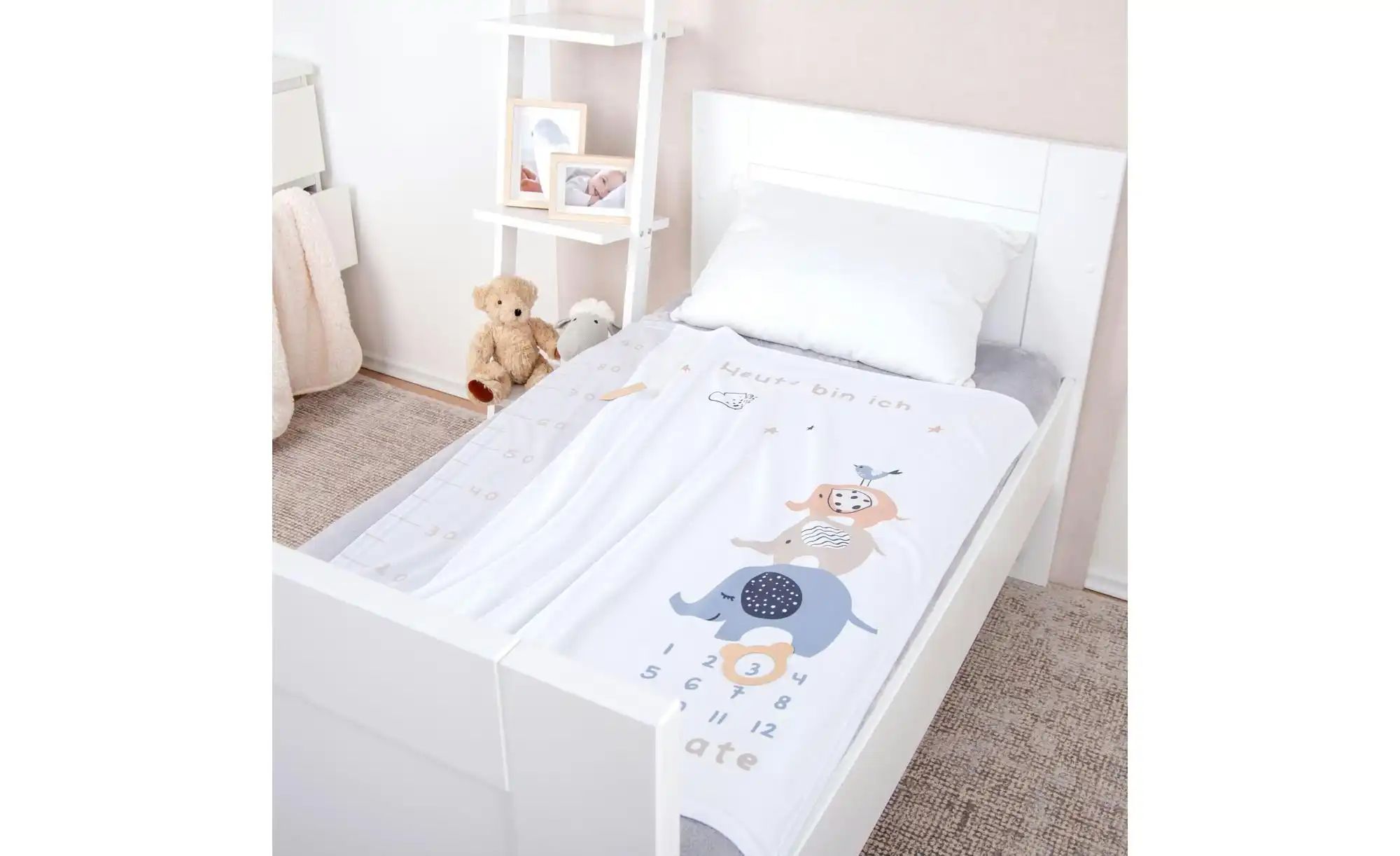 Herding Meilensteindecke  Elephants ¦ mehrfarbig ¦ Synthetik ¦ Maße (cm): B günstig online kaufen