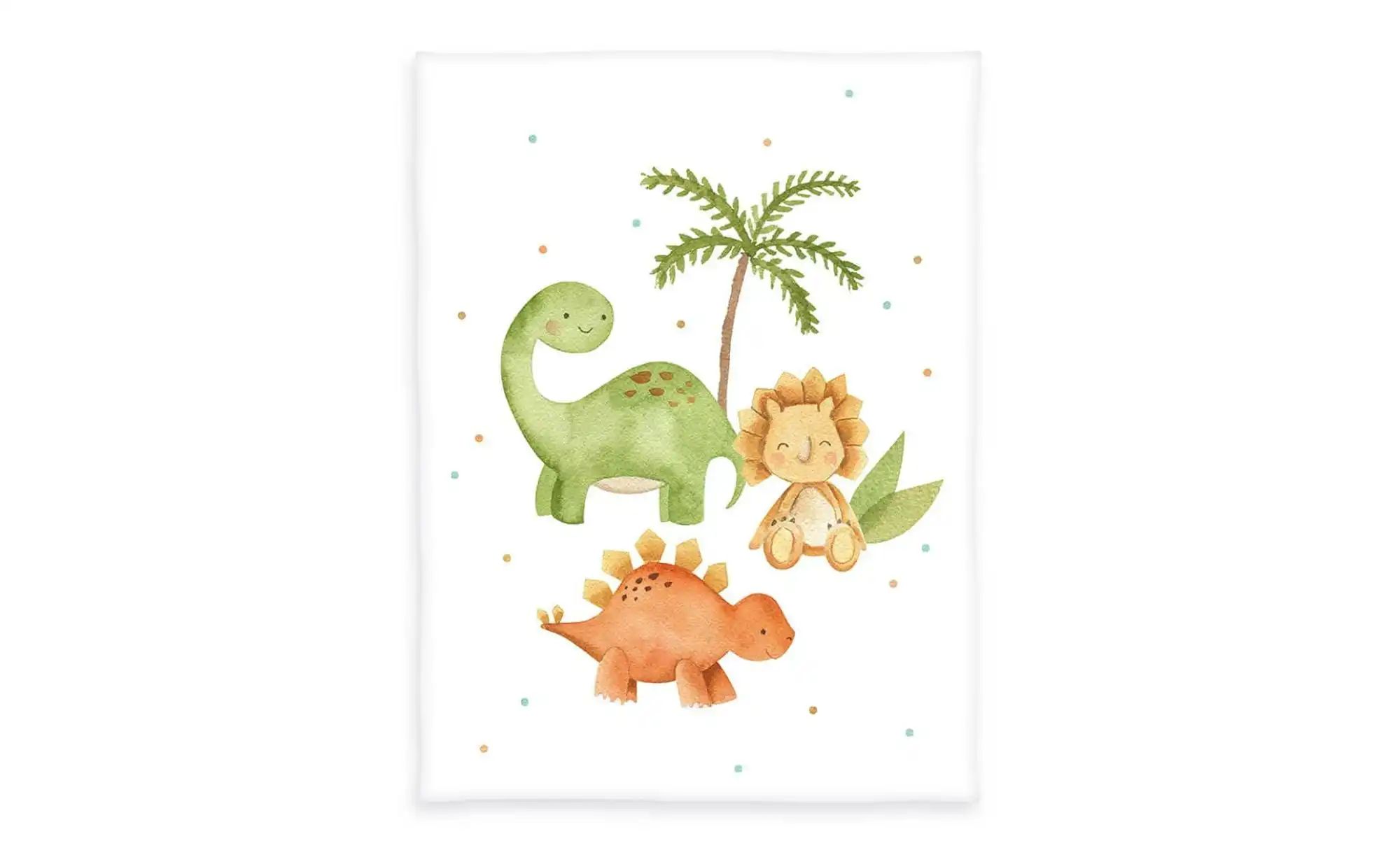 Herding Kuscheldecke  Dinos ¦ mehrfarbig ¦ Synthetik ¦ Maße (cm): B: 75 H: günstig online kaufen