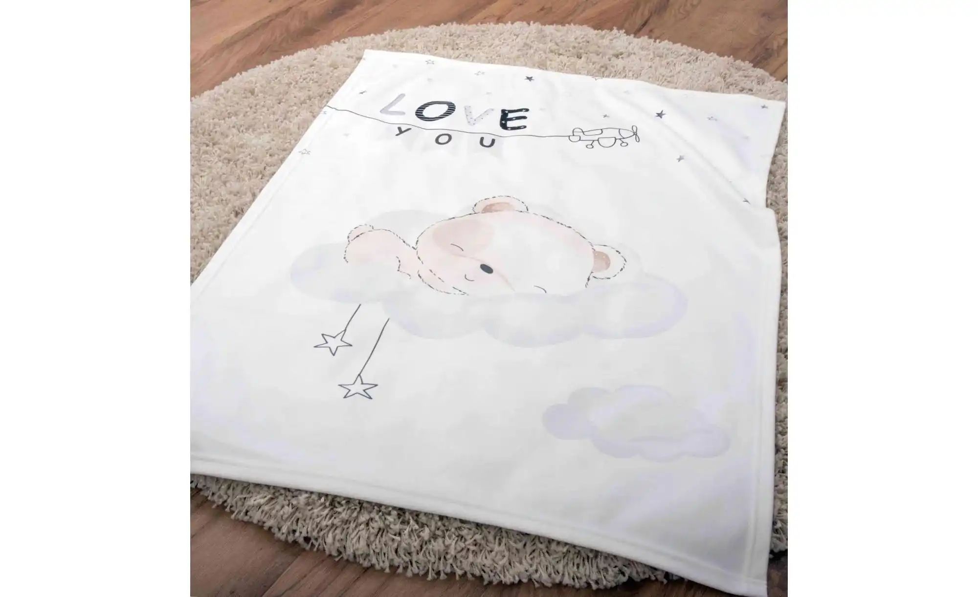 Herding Kuscheldecke  Sleeping little Bear ¦ mehrfarbig ¦ Synthetik ¦ Maße günstig online kaufen