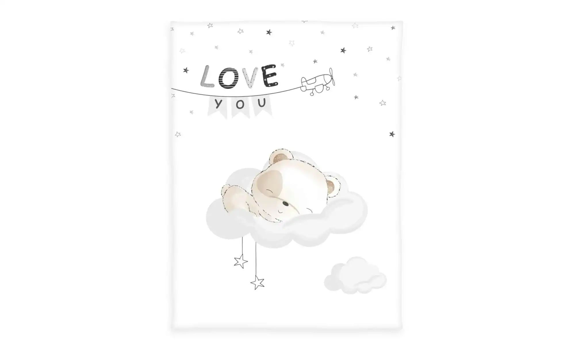 Herding Kuscheldecke  Sleeping little Bear ¦ mehrfarbig ¦ Synthetik ¦ Maße günstig online kaufen