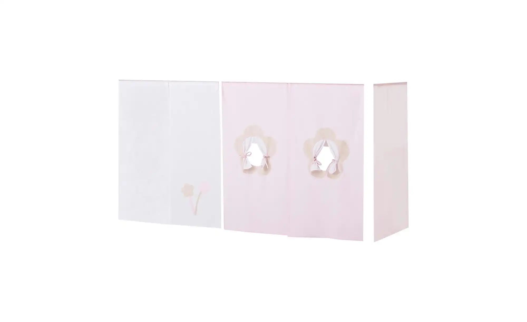 Hoppekids Vorhang Mittelhochbett 90x200  Fairytale Flower ¦ rosa/pink ¦ Maß günstig online kaufen