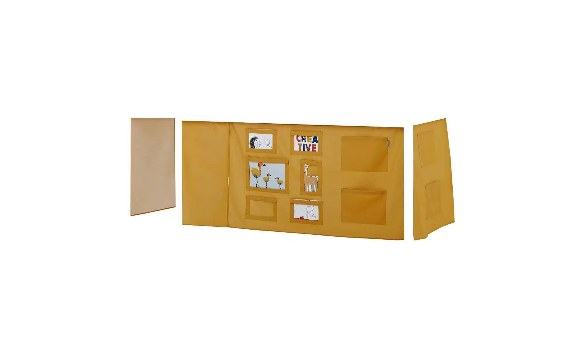 Hoppekids Vorhang für Spielbett 90x200  Creator ¦ gelb ¦ Maße (cm): B: 380 günstig online kaufen