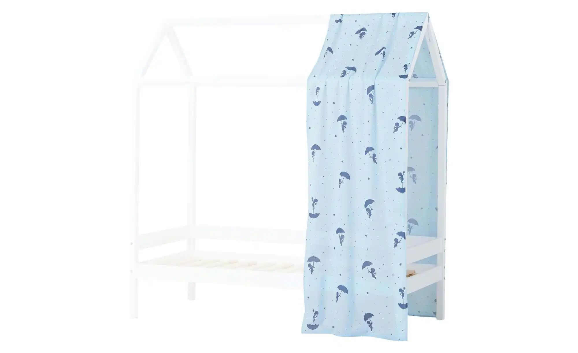 Hoppekids Hausbett-Vorhang 70x160 cm  Ole Lukoie ¦ blau ¦ Maße (cm): B: 73 günstig online kaufen