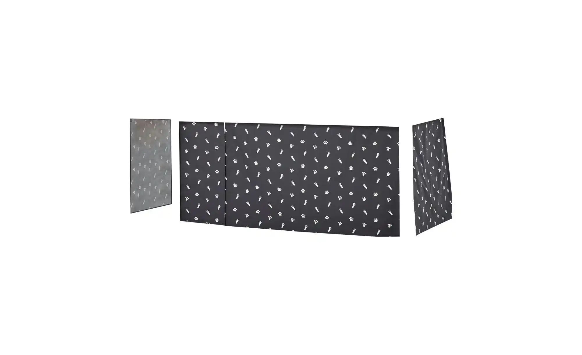 Hoppekids Vorhang für Spielbett 90x200  Pets ¦ grau ¦ Maße (cm): B: 380 H: günstig online kaufen