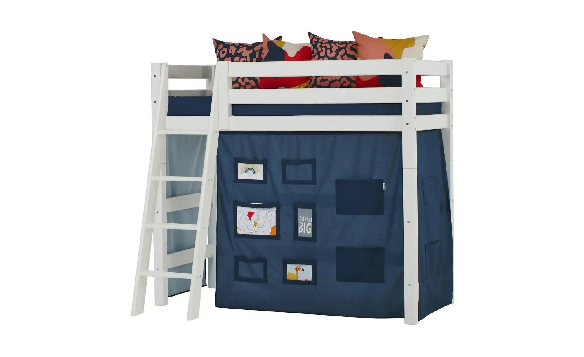 Hoppekids Vorhang Mittelhochbett 70x160  Creator ¦ blau ¦ Maße (cm): B: 300 günstig online kaufen