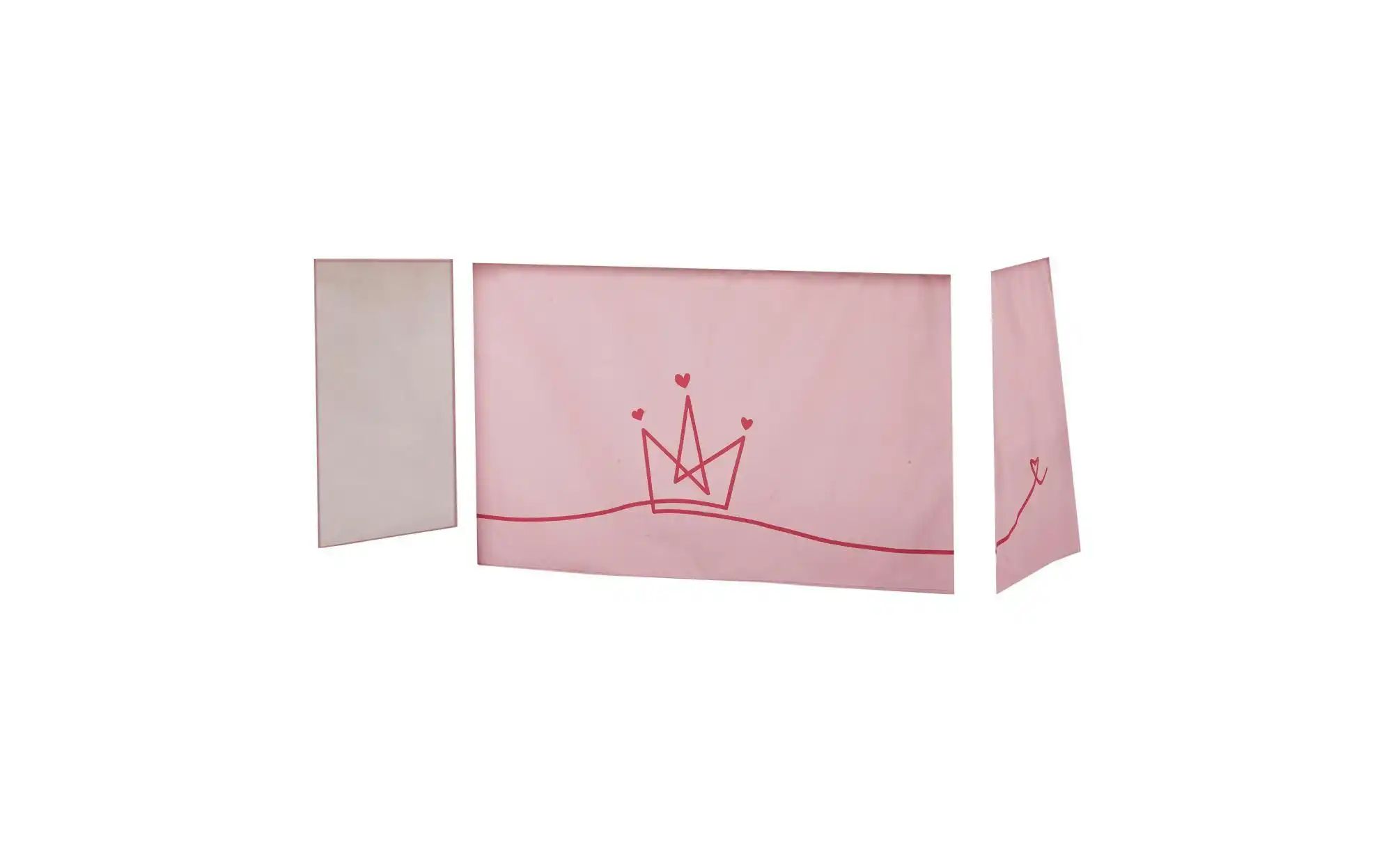 Hoppekids Vorhang für Spielbett 70x160  Princess ¦ rosa/pink ¦ Maße (cm): B günstig online kaufen