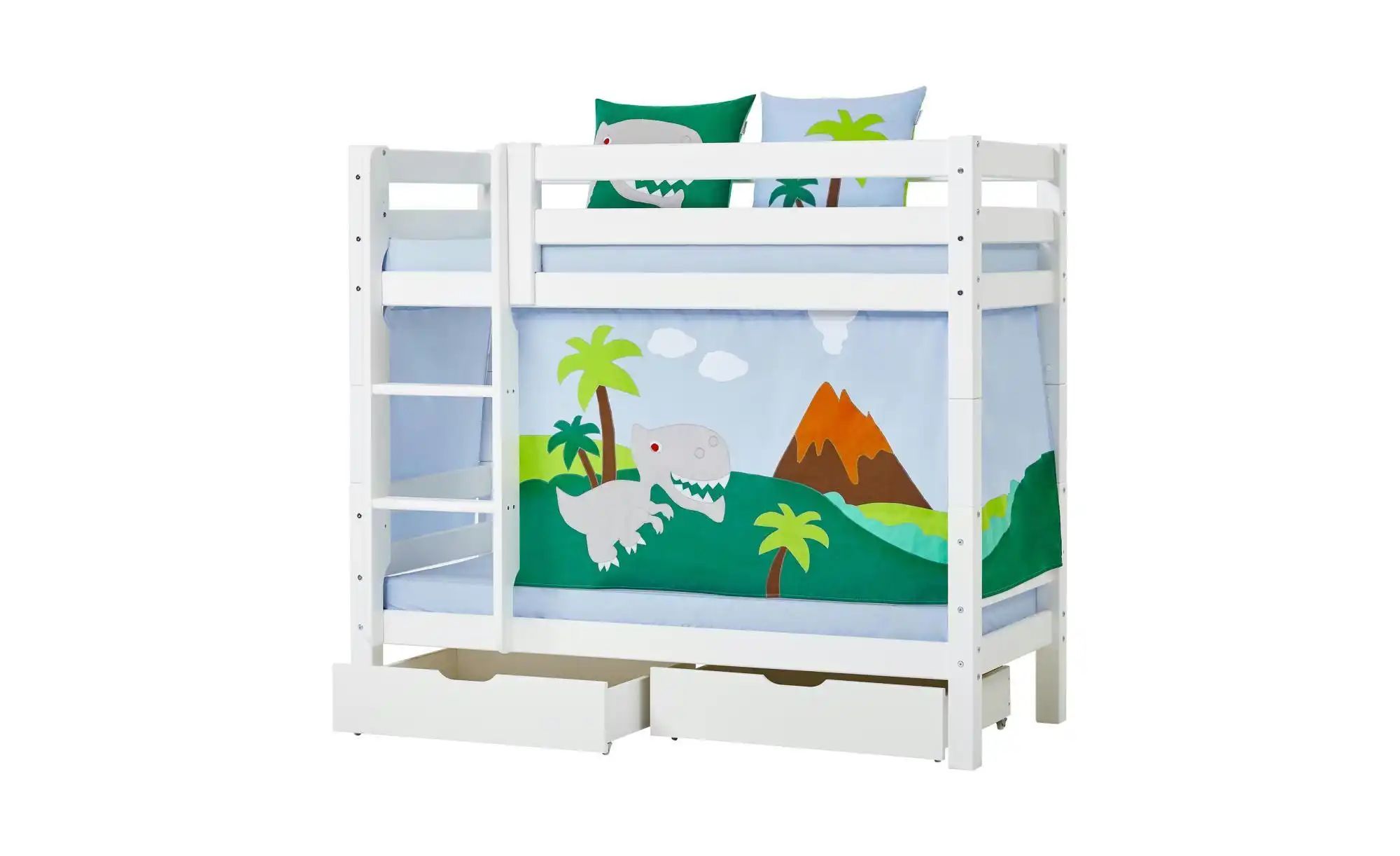 Hoppekids Vorhang für Spielbett 70x160  Dinosaur ¦ mehrfarbig ¦ Maße (cm): günstig online kaufen