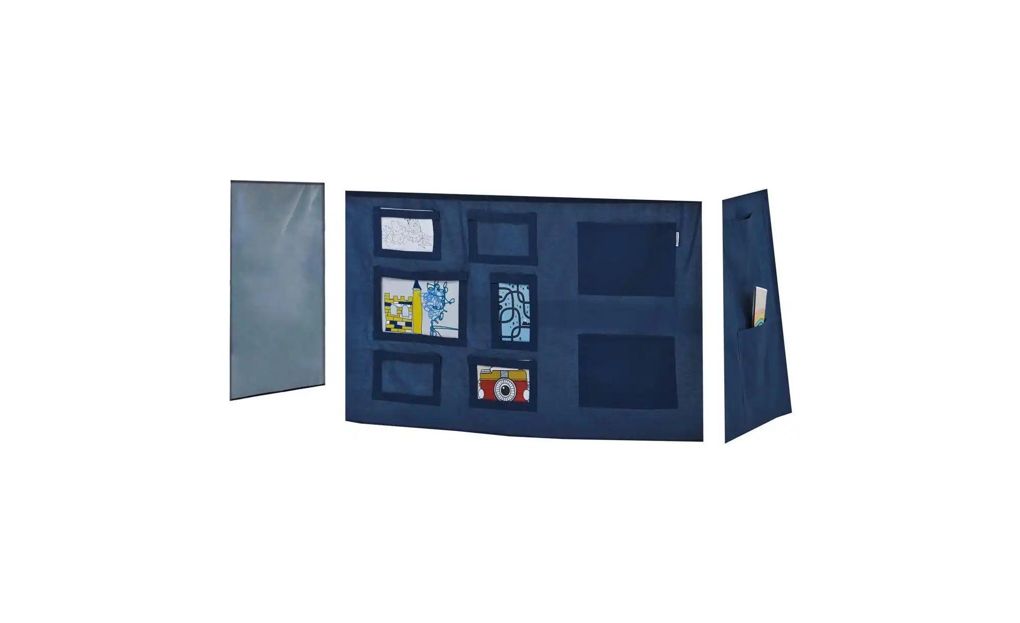 Hoppekids Vorhang für Spielbett 70x160  Creator ¦ blau ¦ Maße (cm): B: 300 günstig online kaufen