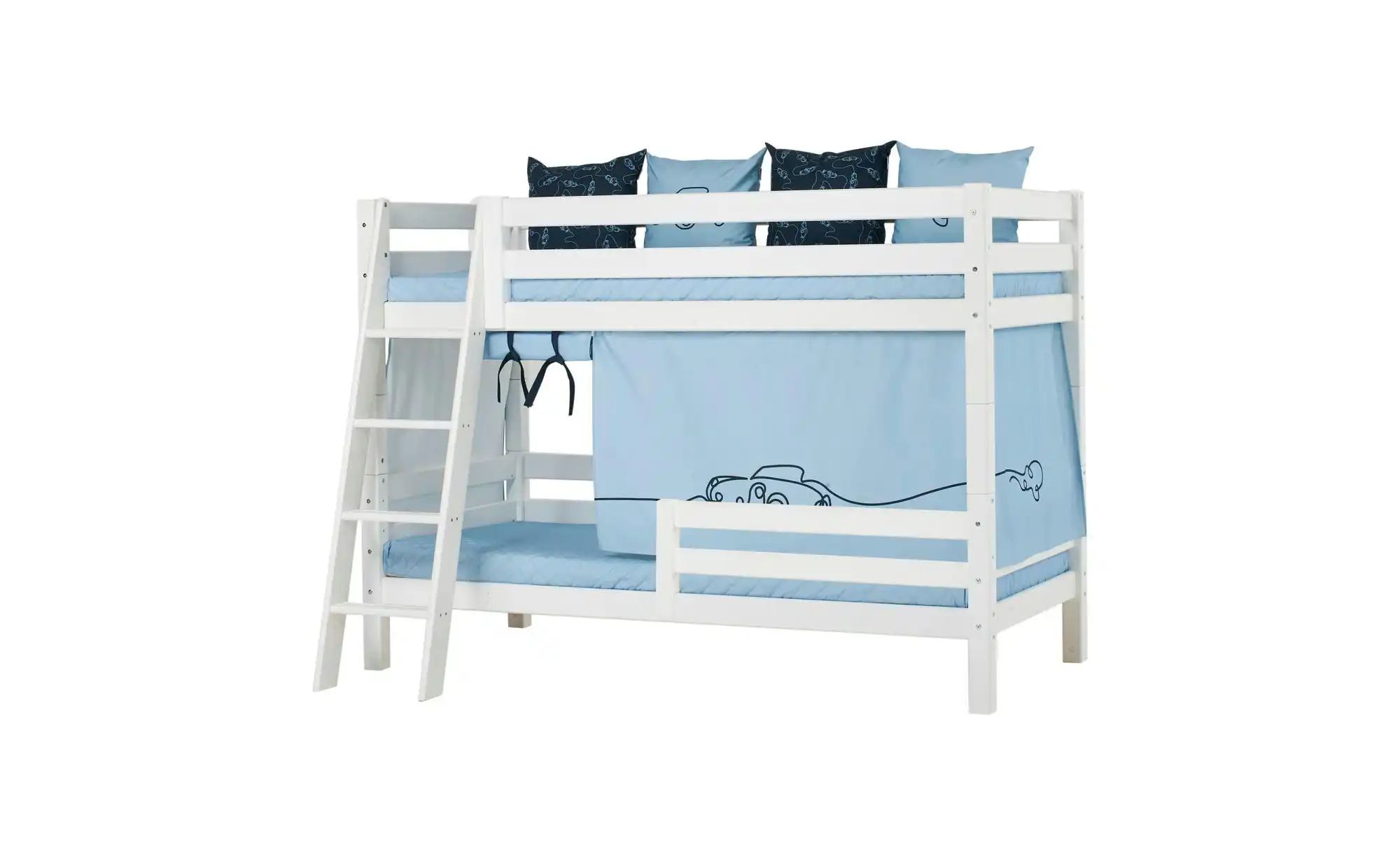 Hoppekids Vorhang für Spielbett 90x200  Cars ¦ blau ¦ Maße (cm): B: 380 H: günstig online kaufen