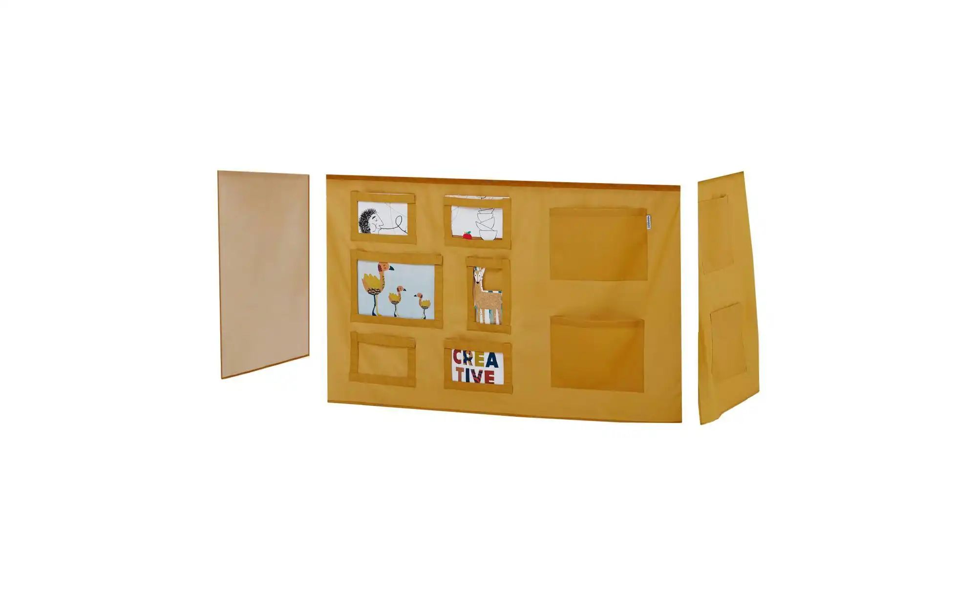 Hoppekids Vorhang für Spielbett 70x160  Creator ¦ gelb ¦ Maße (cm): B: 300 günstig online kaufen