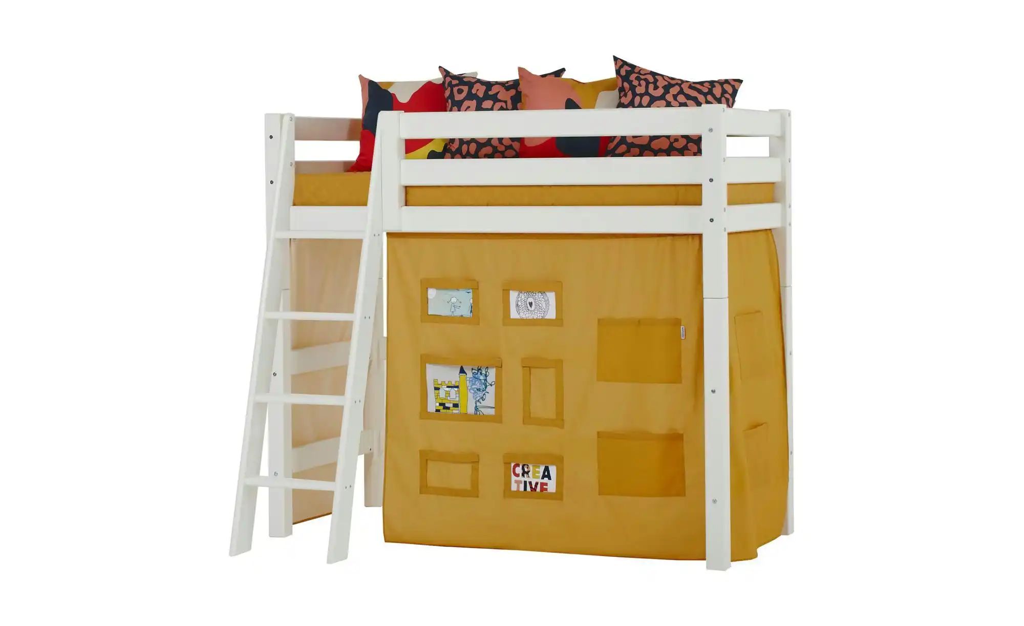 Hoppekids Vorhang Mittelhochbett 70x160  Creator ¦ gelb ¦ Maße (cm): B: 300 günstig online kaufen
