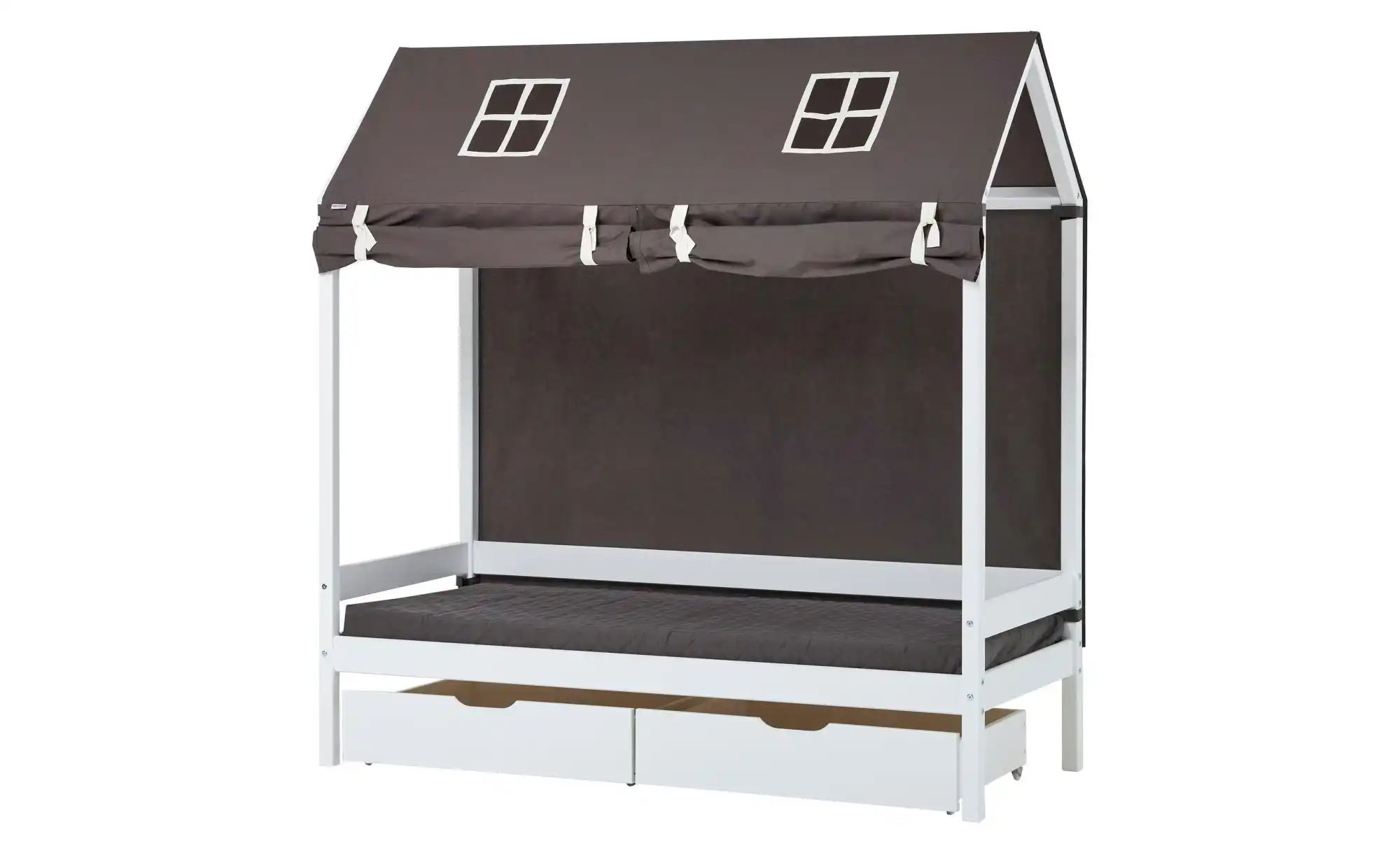 Hoppekids Hausbett-Vorhang 70x160 cm  Pets ¦ grau ¦ Maße (cm): B: 70 H: 0,3 günstig online kaufen