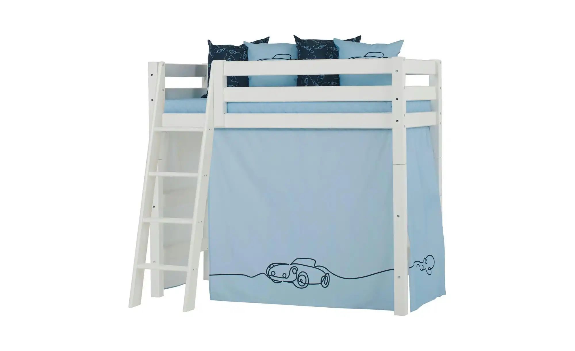 Hoppekids Vorhang Mittelhochbett 70x160  Cars ¦ blau ¦ Maße (cm): B: 300 H: günstig online kaufen