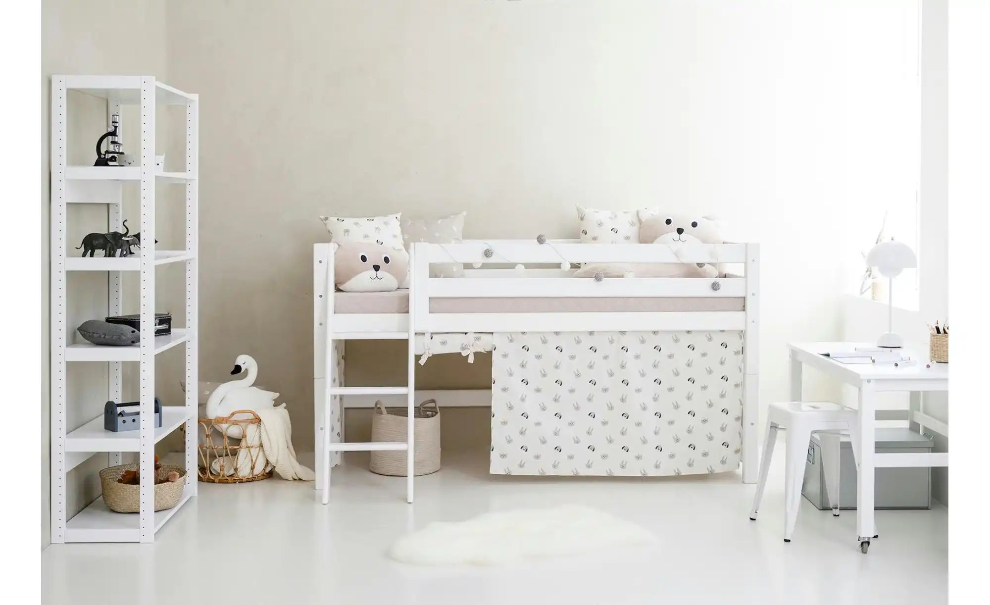 Hoppekids Vorhang für Spielbett 90x200  Pets ¦ beige ¦ Maße (cm): B: 380 H: günstig online kaufen