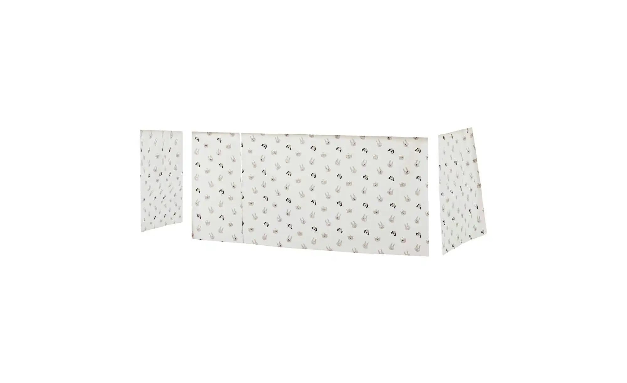 Hoppekids Vorhang für Spielbett 90x200  Pets ¦ beige ¦ Maße (cm): B: 380 H: günstig online kaufen