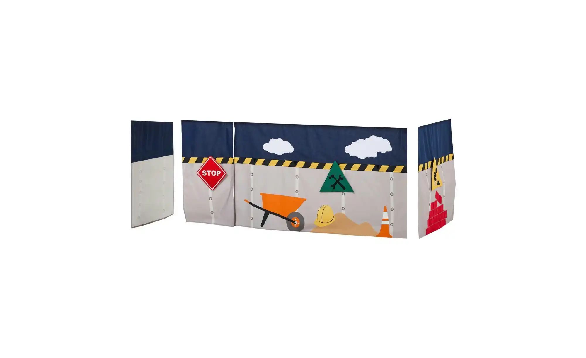 Hoppekids Vorhang für Spielbett 90x200  Construction ¦ mehrfarbig ¦ Maße (c günstig online kaufen