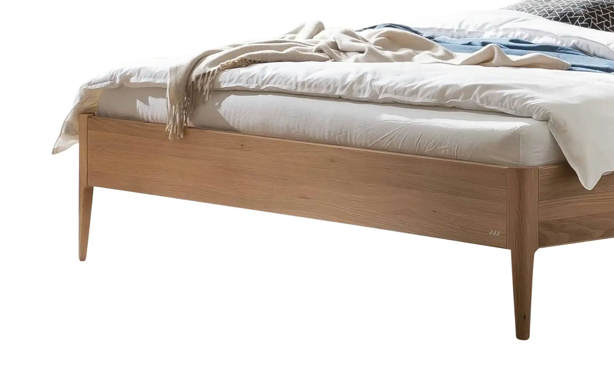 HASENA Massivholzbett in Eiche Fanano ¦ holzfarben ¦ Maße (cm): B: 186 H: 8 günstig online kaufen