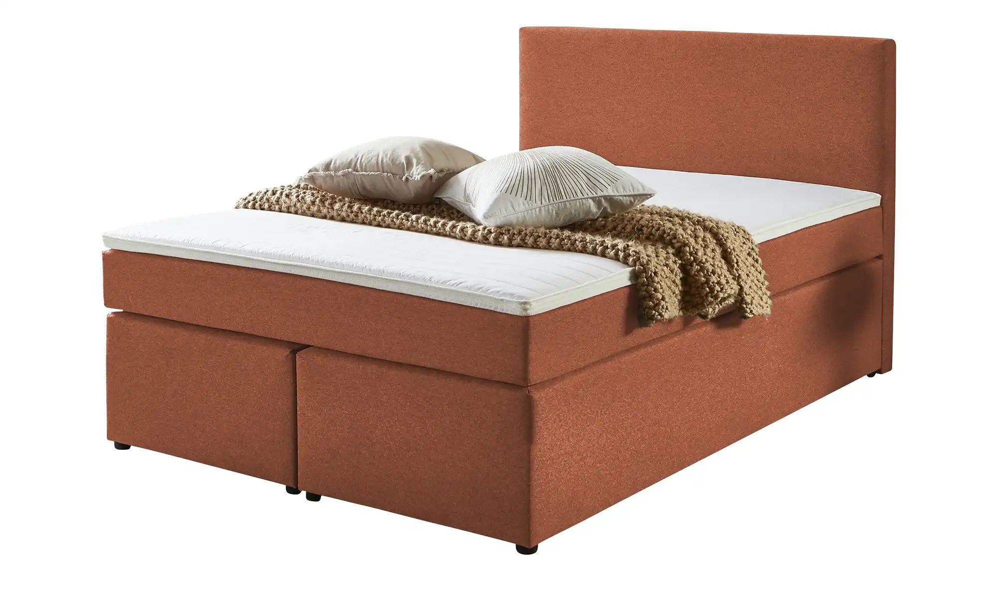 Boxspringbett  Ashbourne ¦ orange ¦ Maße (cm): B: 160 H: 105 Betten > Boxsp günstig online kaufen