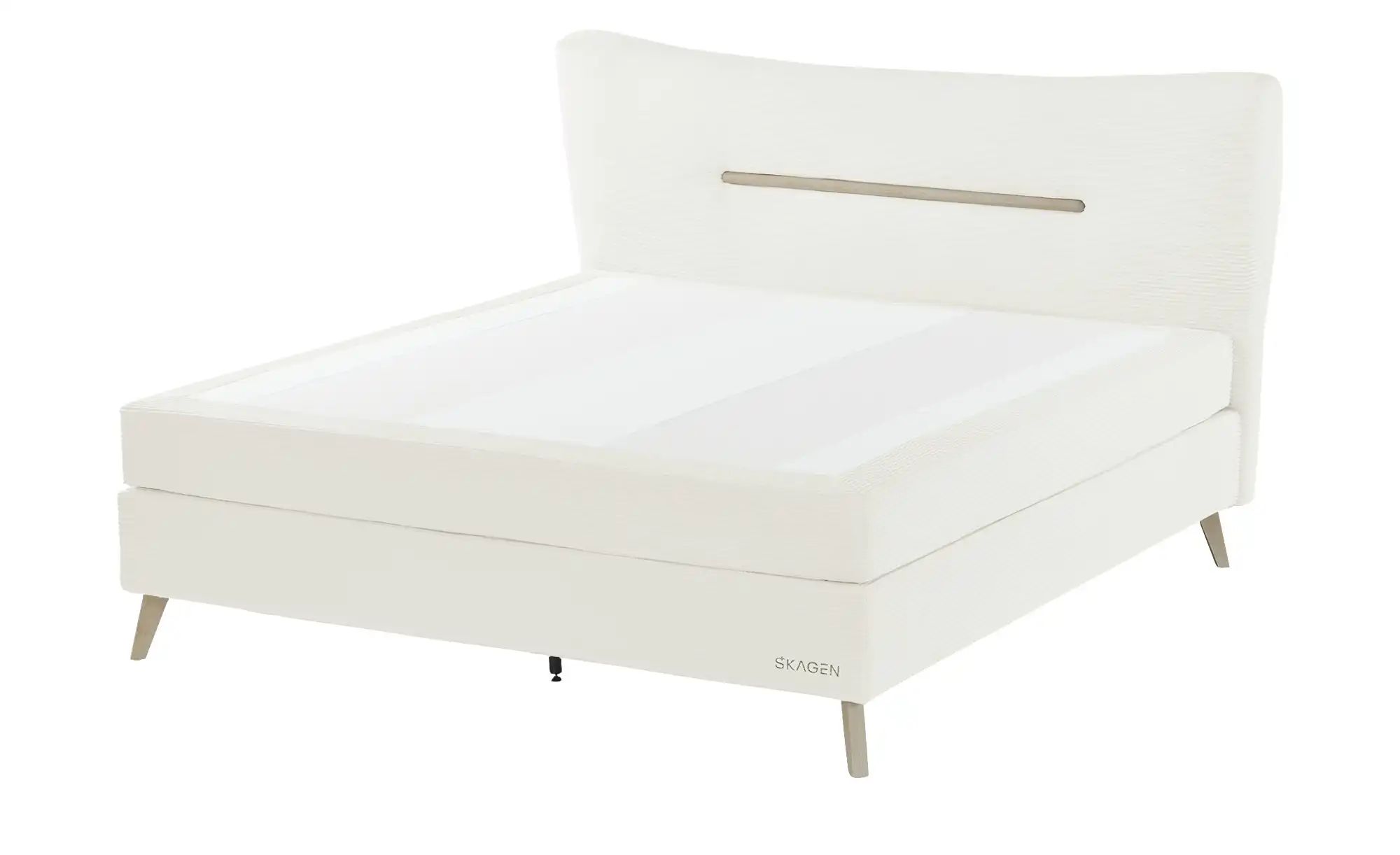 SKAGEN STUDIO Boxspringbett  Vestre ¦ creme ¦ Maße (cm): B: 194 H: 123 Bett günstig online kaufen