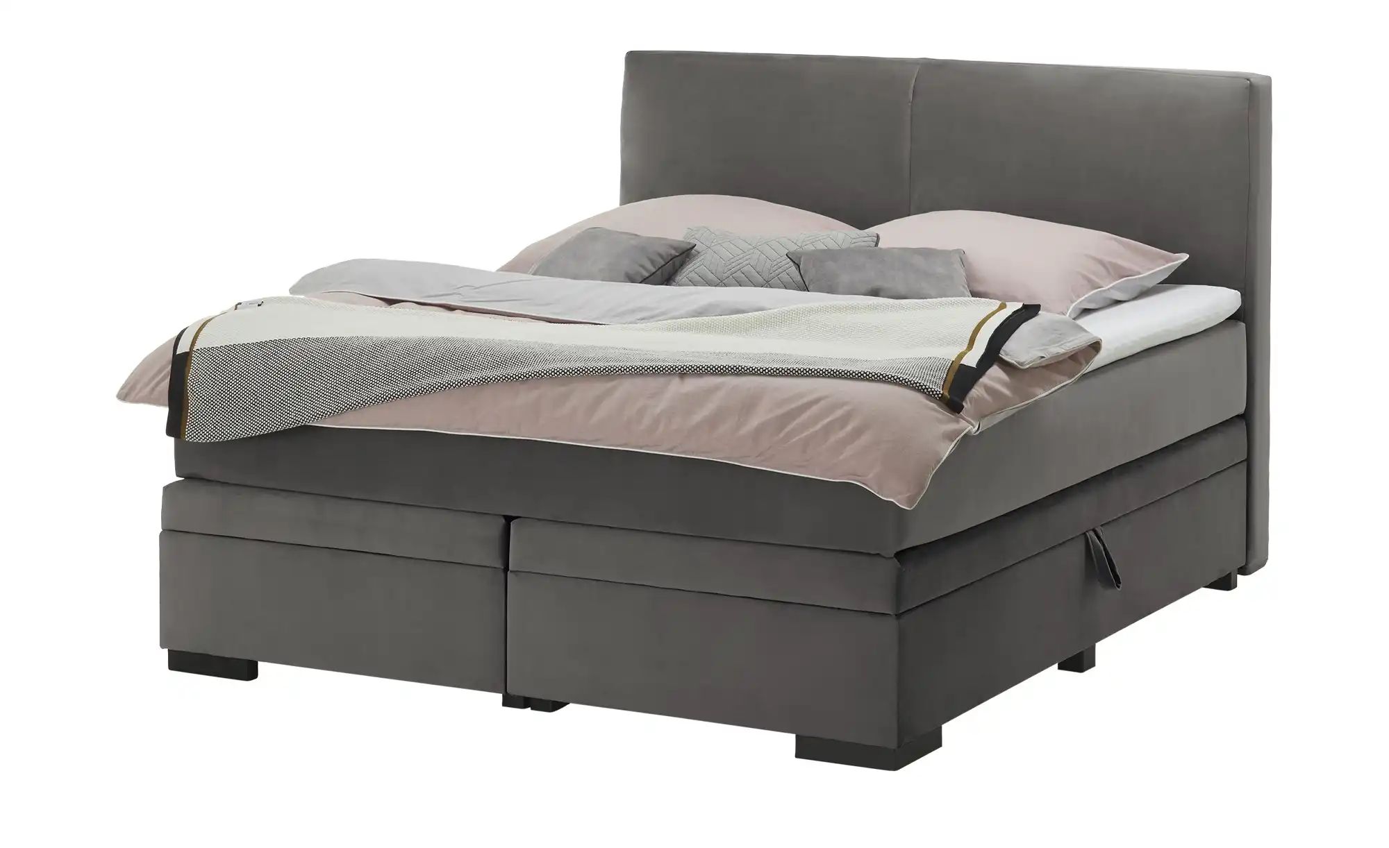 Boxi Boxspringbett mit Bettkasten Boxi Classic ¦ grau ¦ Maße (cm): B: 180 H günstig online kaufen