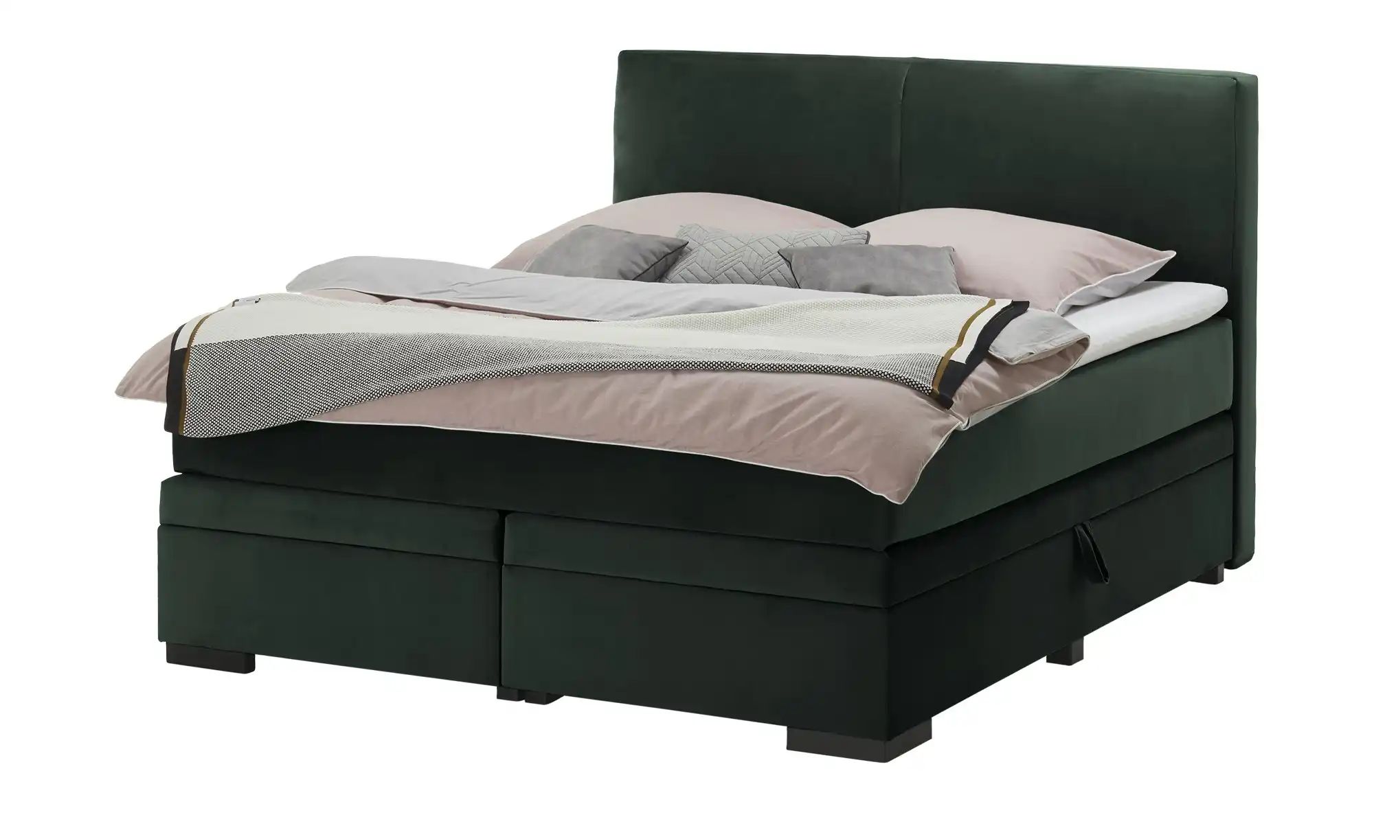 Boxi Boxspringbett mit Bettkasten Boxi Classic ¦ grün ¦ Maße (cm): B: 160 H günstig online kaufen