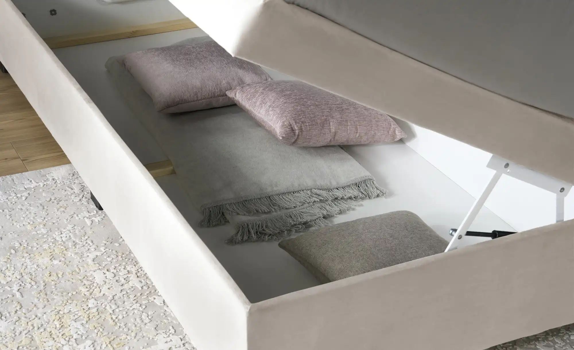 Thumbnail - Boxi Boxspringbett mit Bettkasten Boxi Classic ¦ beige ¦ Maße (cm): B: 160 H: 125 Betten > Boxspringbetten - Höffner