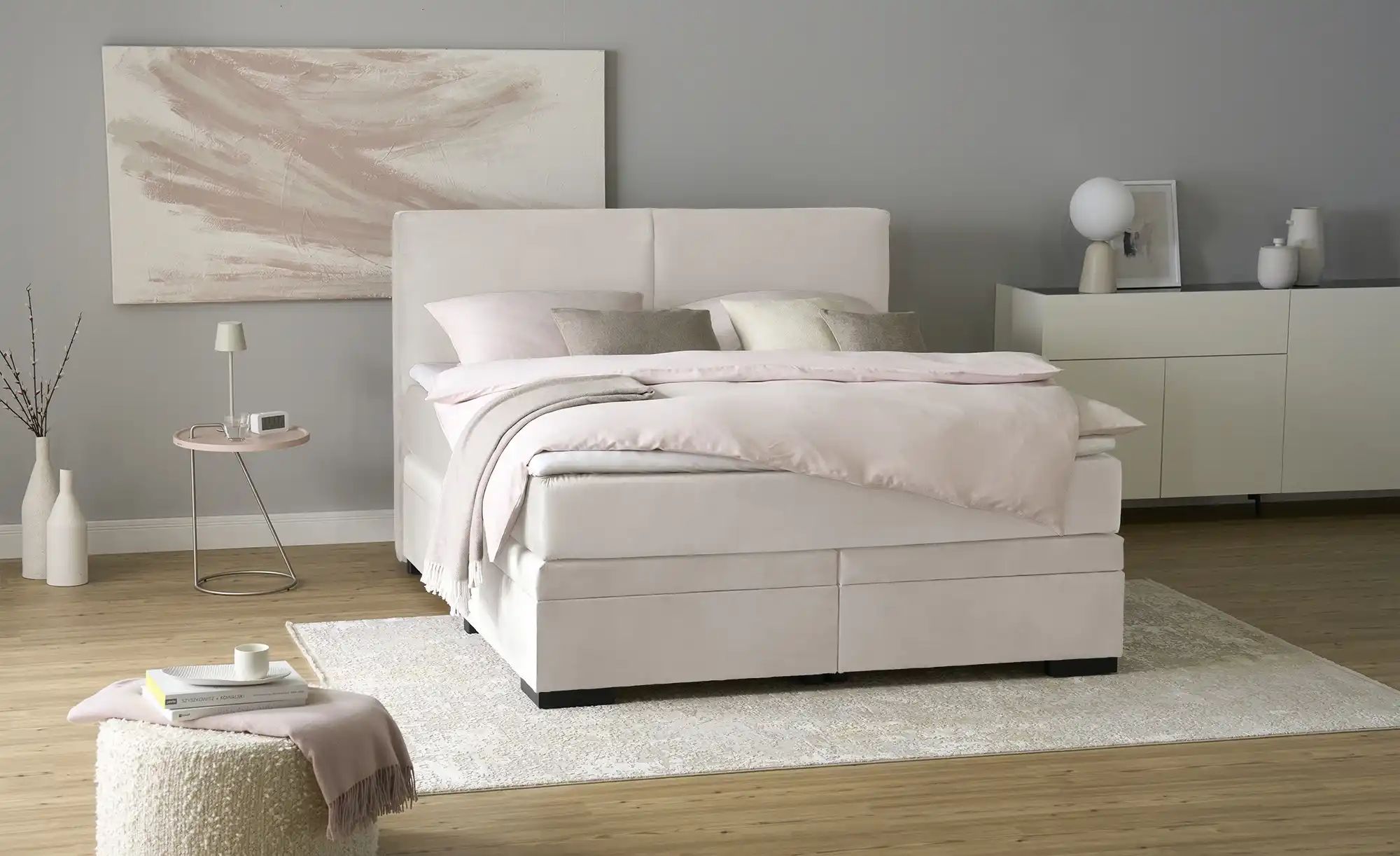 Thumbnail - Boxi Boxspringbett mit Bettkasten Boxi Classic ¦ beige ¦ Maße (cm): B: 160 H: 125 Betten > Boxspringbetten > Boxspringbe...