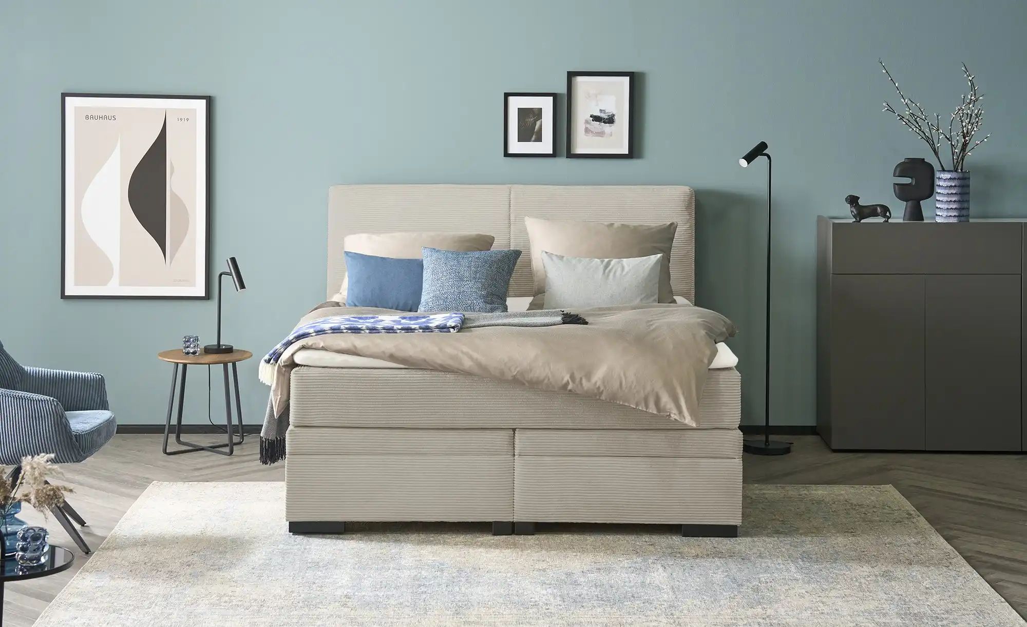 Thumbnail - Boxi Boxspringbett mit Bettkasten Boxi Classic ¦ beige ¦ Maße (cm): B: 180 H: 125 Betten > Boxspringbetten > Boxspringbe...