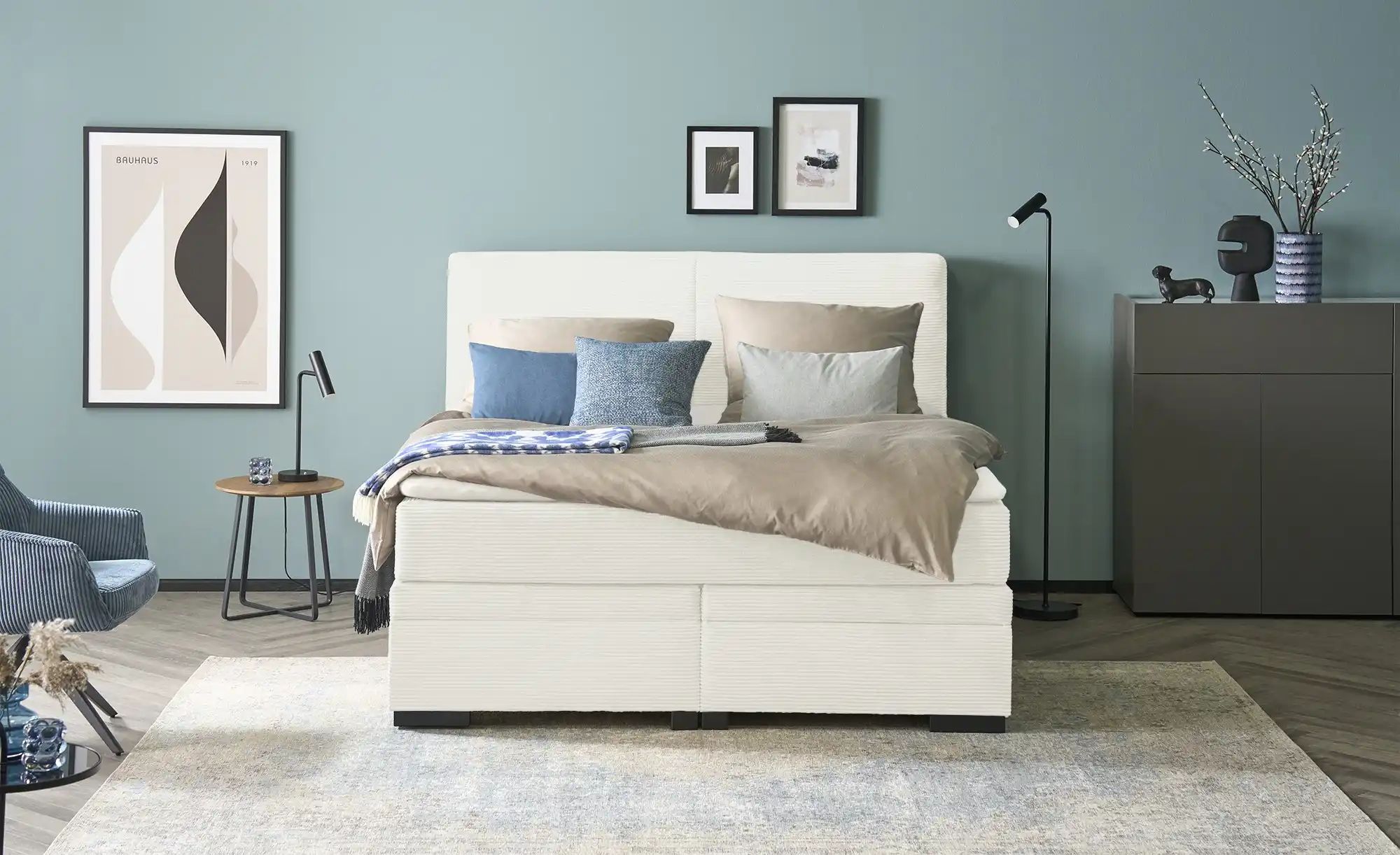 Thumbnail - Boxi Boxspringbett mit Bettkasten Boxi Classic ¦ creme ¦ Maße (cm): B: 180 H: 125 Betten > Boxspringbetten > Boxspringbe...