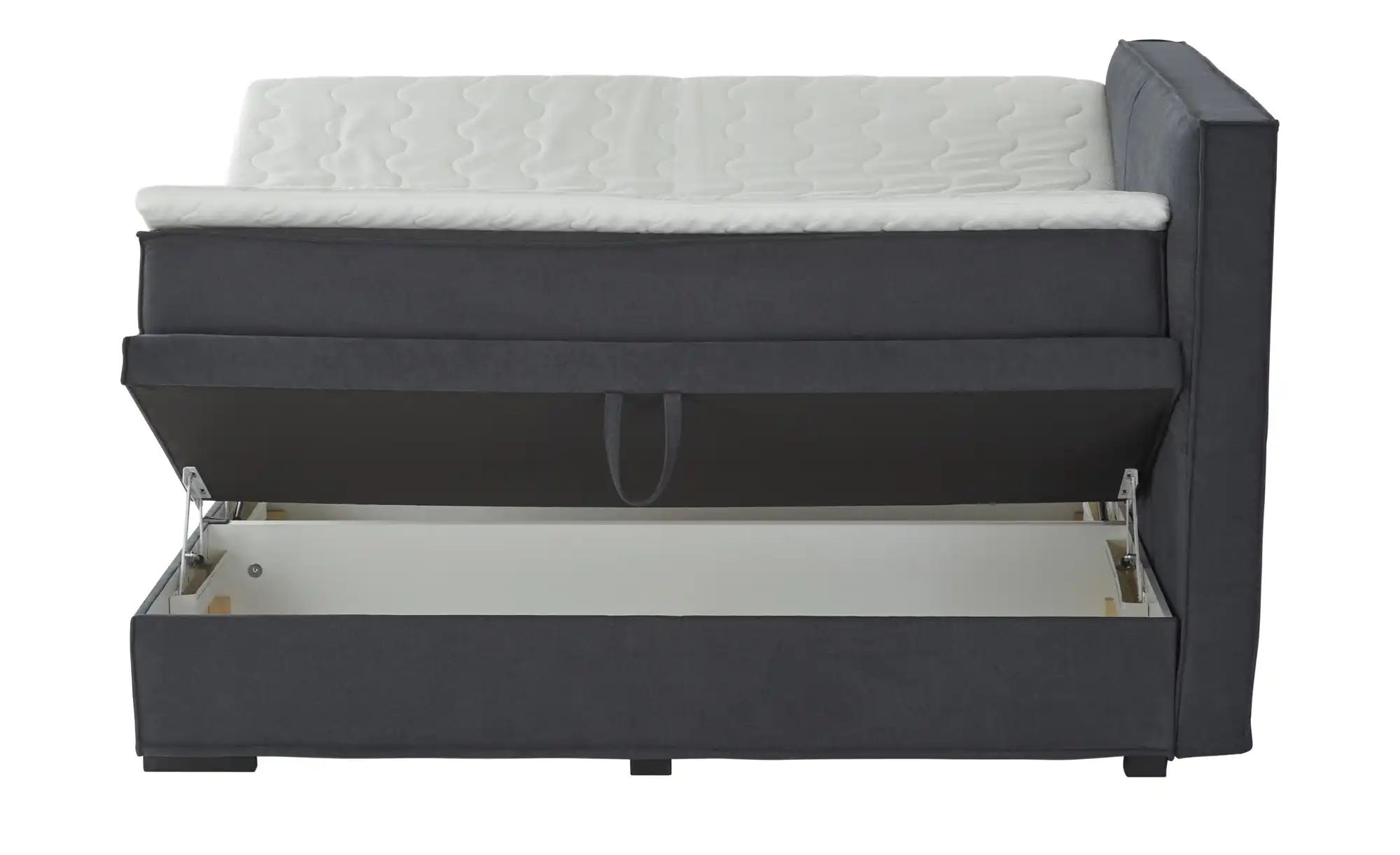 Boxi Boxspringbett mit trendigem Keder Boxi ¦ grau ¦ Maße (cm): B: 180 H: 1 günstig online kaufen