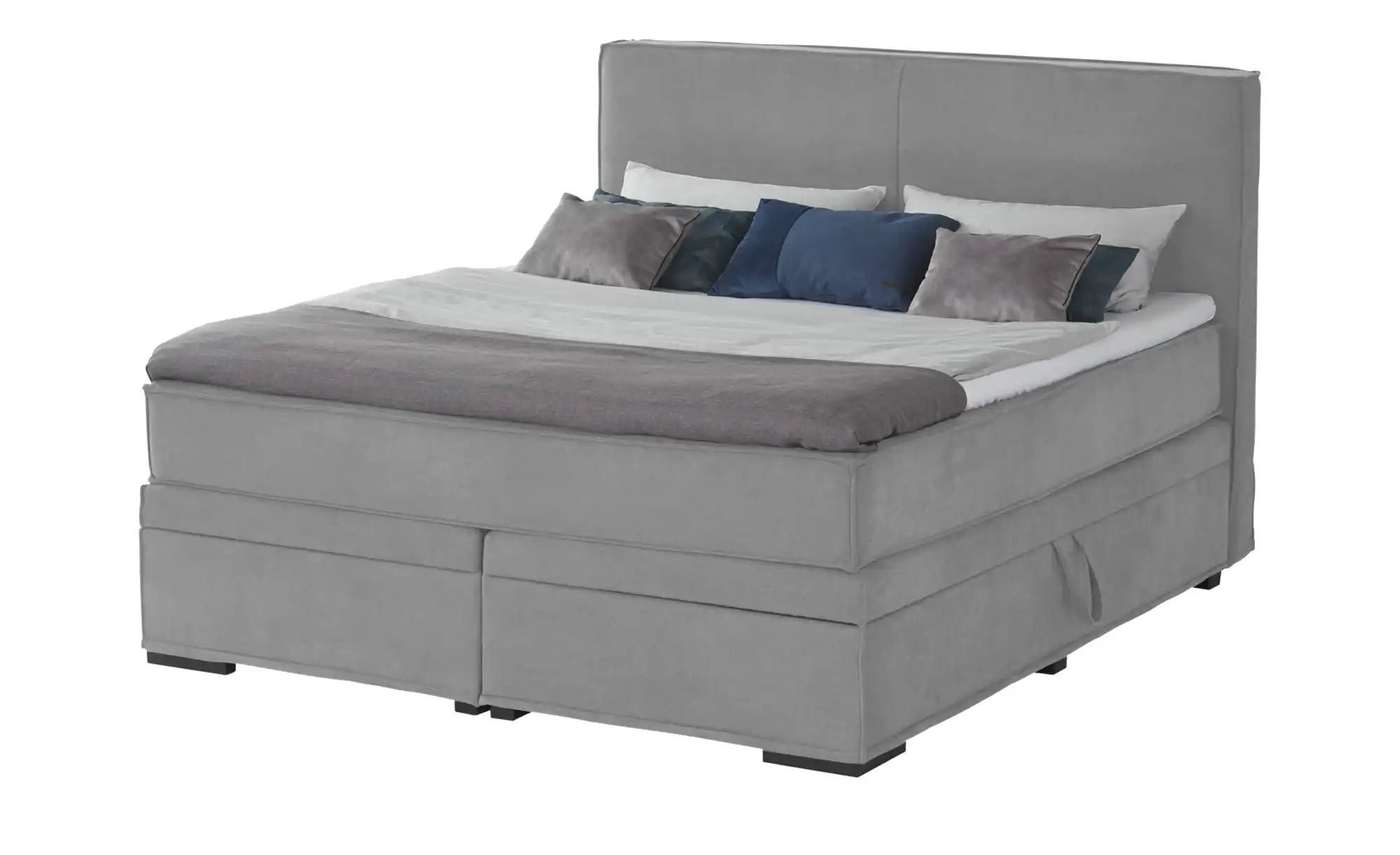 Boxi Boxspringbett mit trendigem Keder Boxi ¦ grau ¦ Maße (cm): B: 180 H: 1 günstig online kaufen